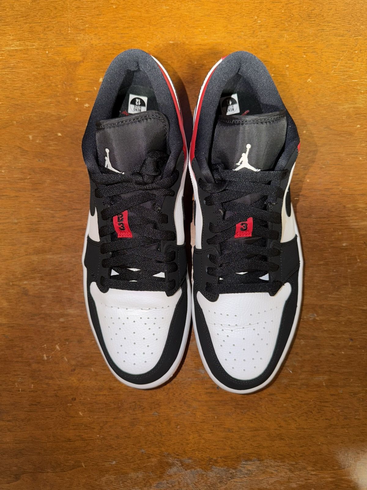 Nike Air Jordan 1 Low Black Toe size 12 Size US 12 / EU 45 - 3 Thumbnail