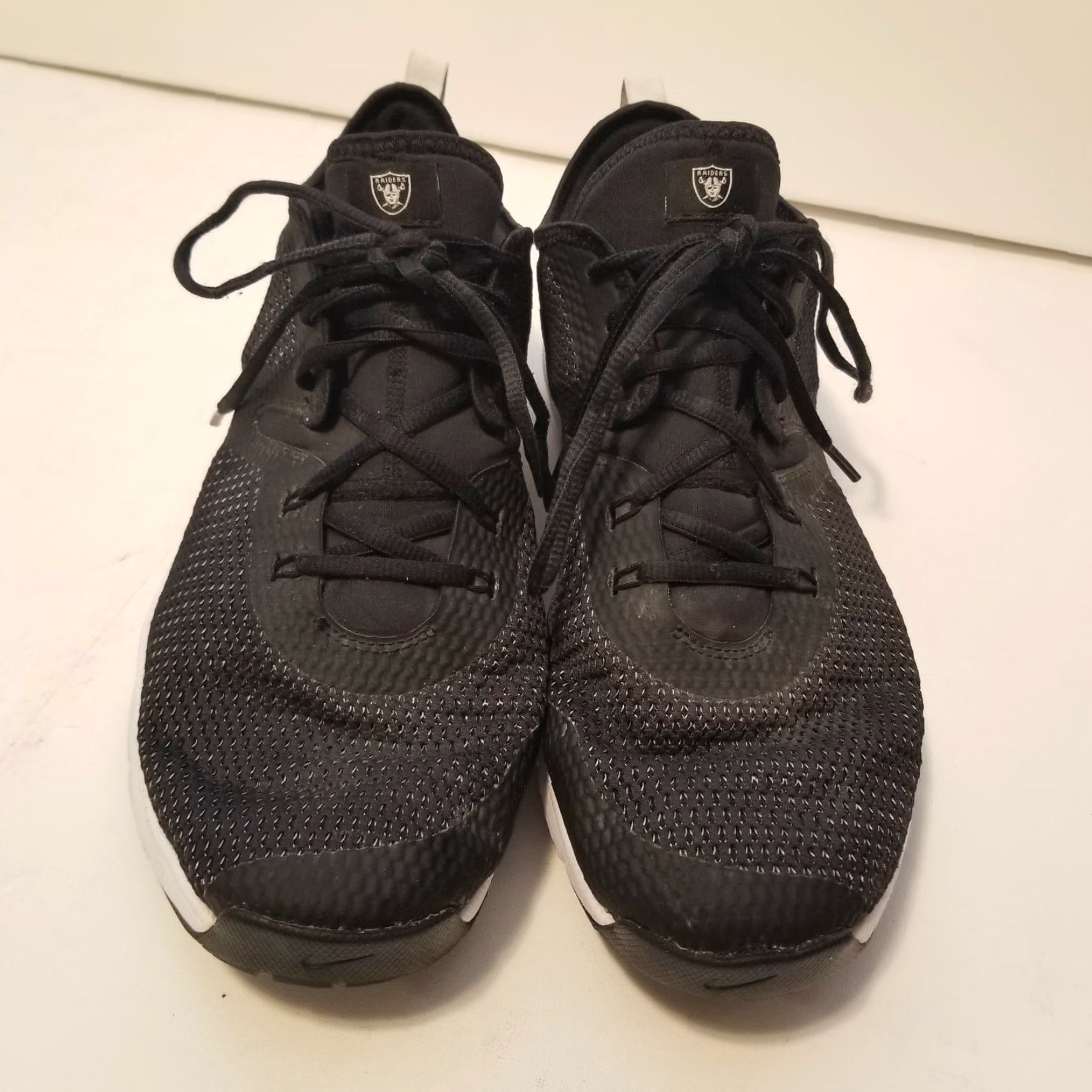 Nike Nike Flywire Mens Black Raiders Athletic Sneakers Size 14 Size US 14 / EU 47 - 3 Thumbnail