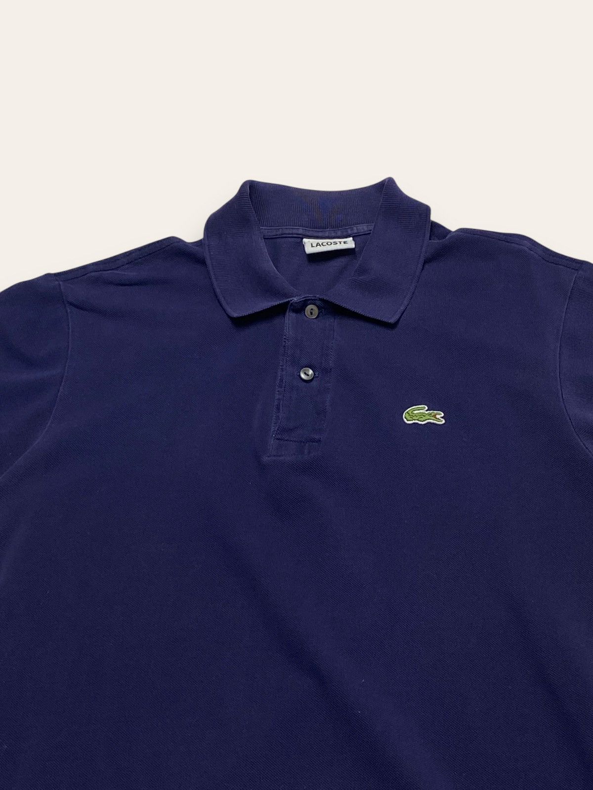 Lacoste Vintage LACOSTE Purple Navi Minimalistic Small Logo Polo Y2K Size US M / EU 48-50 / 2 - 2 Thumbnail