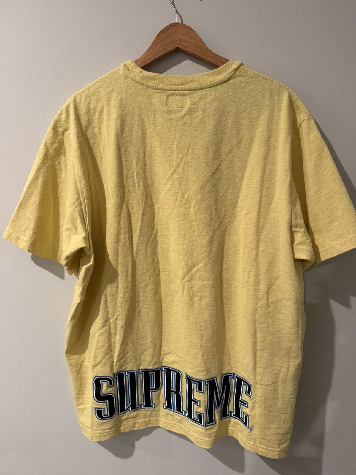 Supreme Supreme Contrast Appliqué Yellow T shirt Size US XL / EU 56 / 4 - 1 Thumbnail