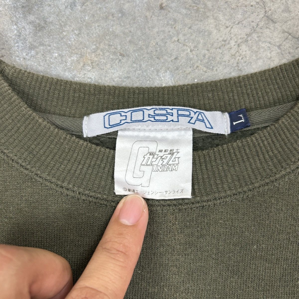 Anime × Vintage 1990s COSPA - Gundam Sweatshirt Size US XL / EU 56 / 4 - 5 Thumbnail