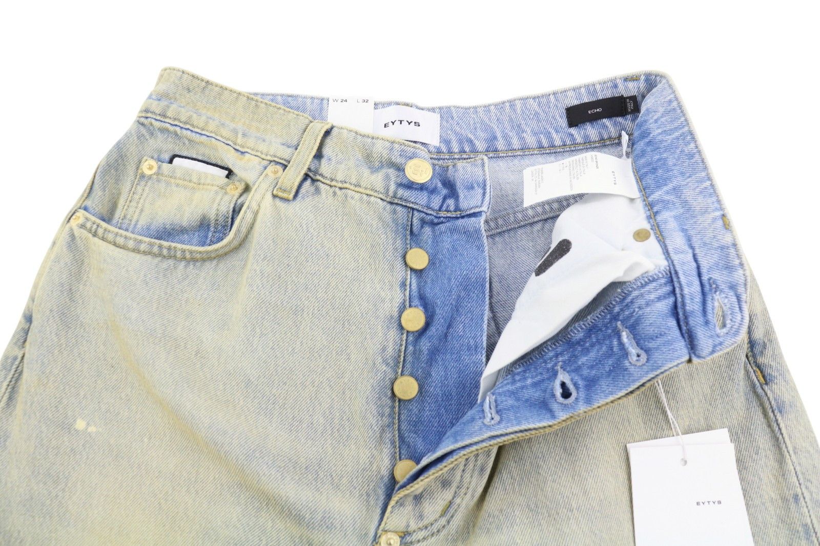Eytys ECHO BRONZE ULTRA BAGGY W24/L32 Blue Faded RRP370 88863 Size 24" / US 00 / IT 34 - 5 Thumbnail