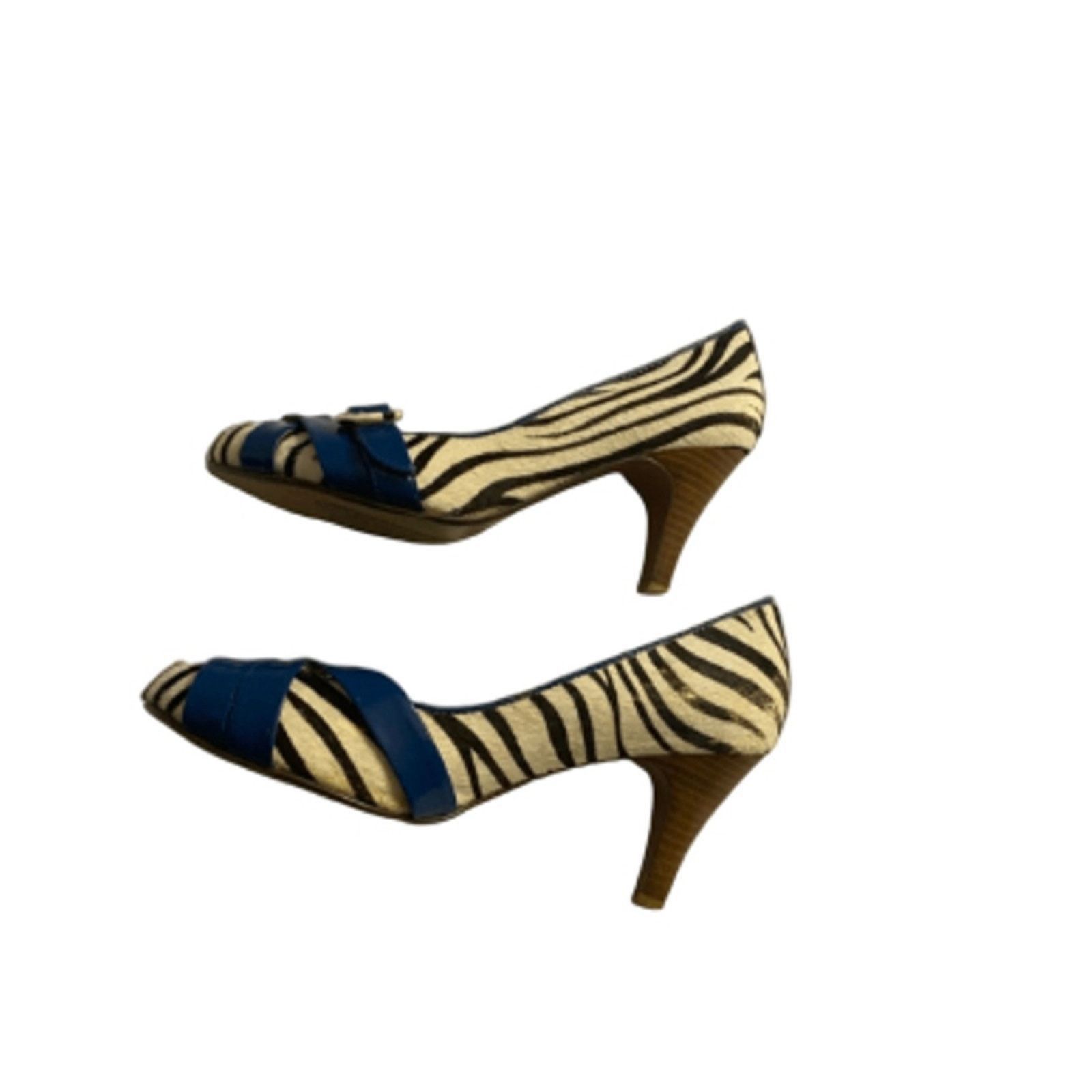 Other Retro Pinup Y2K Zebra Print Heels Naughty Monkey 8 Size US 8 / IT 38 - 5 Thumbnail