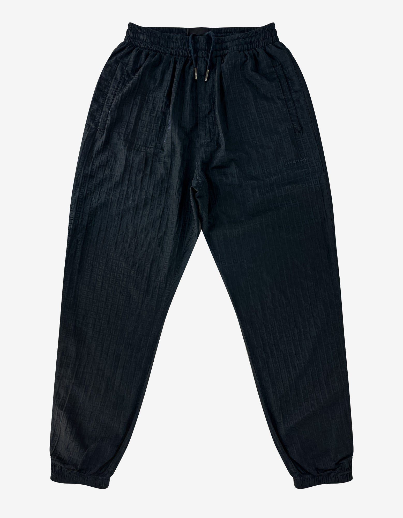 image of Givenchy Midnight Blue 4G Logo Nylon Track Pants, Men's (Size 36)