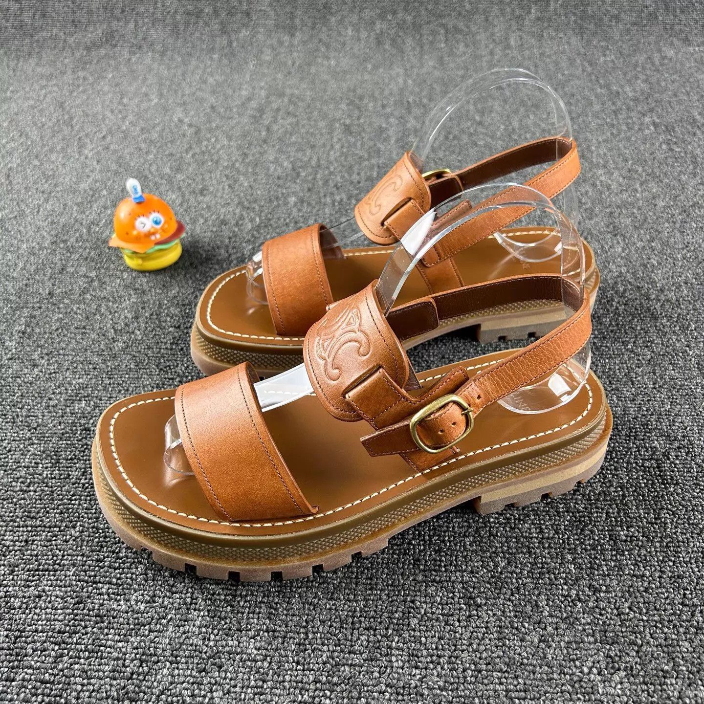 Celine Brown Platform Sandals 39