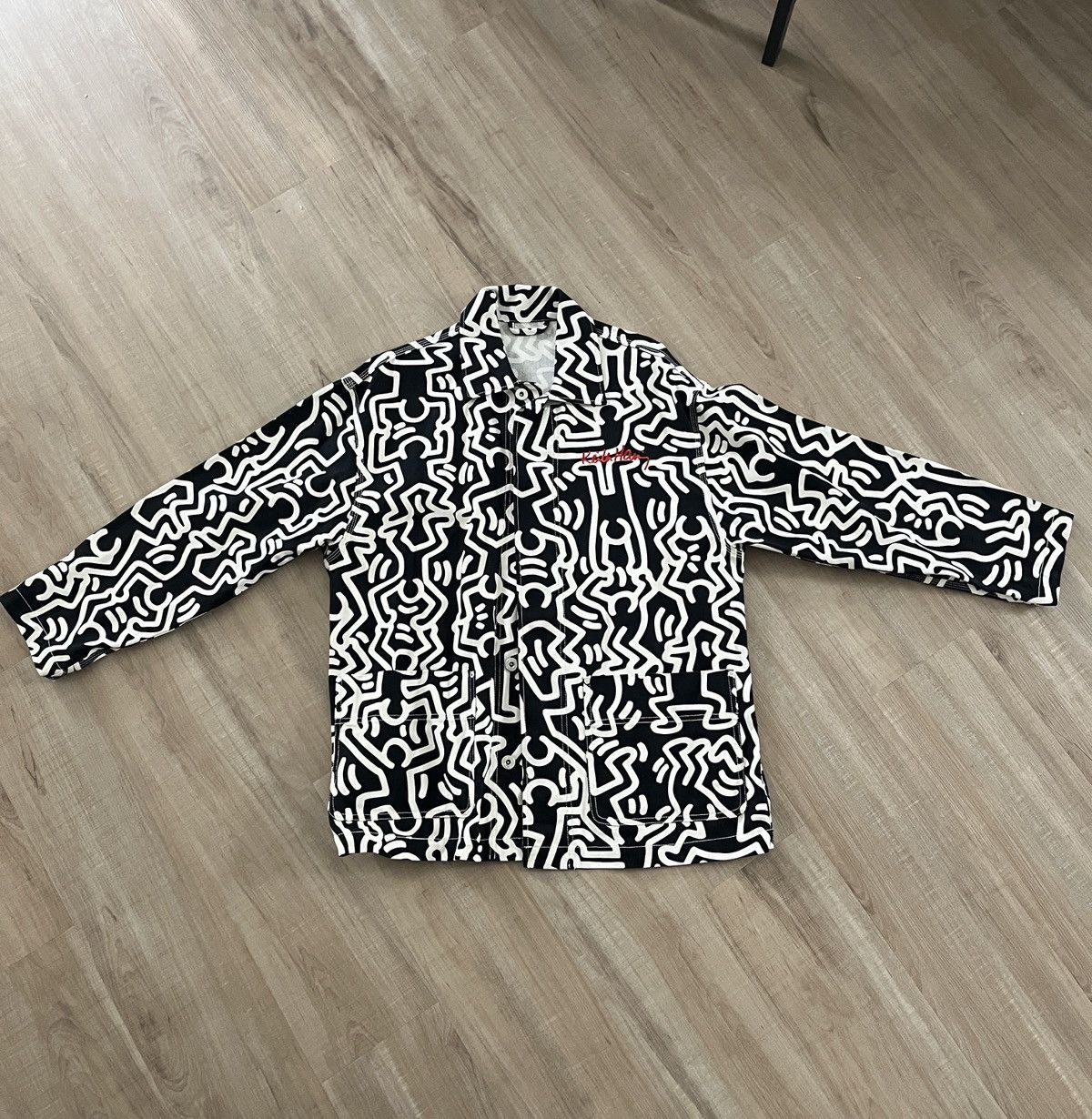 H&M × Keith Haring Keith haring twill shacket Size US M / EU 48-50 / 2 - 3 Thumbnail