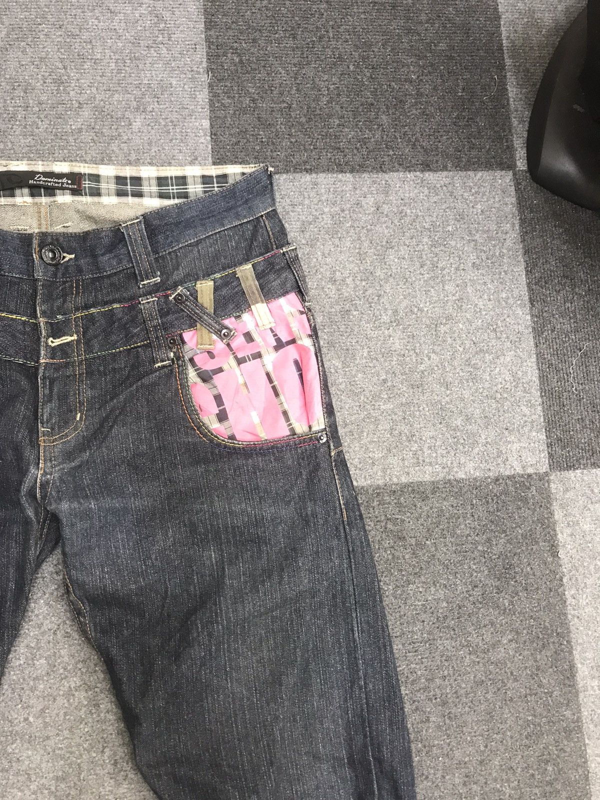 Other Double Waist💥Dominate Handcrafted Double Waist Punk Jeans Size US 33 - 2 Thumbnail