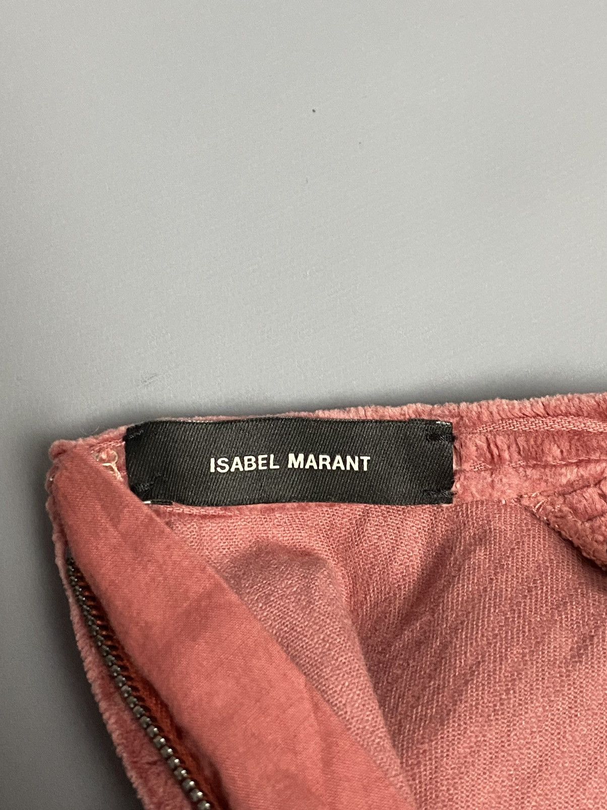 Isabel Marant ISABEL MARANT Dusty Rose Velour Ribbed Top Size 36(XS/S) Size US XS / EU 42 / 0 - 19 Thumbnail