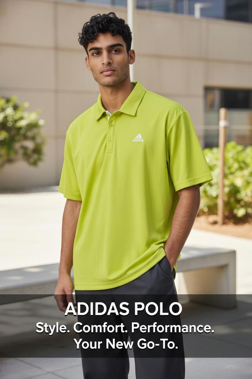 Adidas Adidas Men's Performance Polo Shirt Size US XL / EU 56 / 4 - 1 Thumbnail