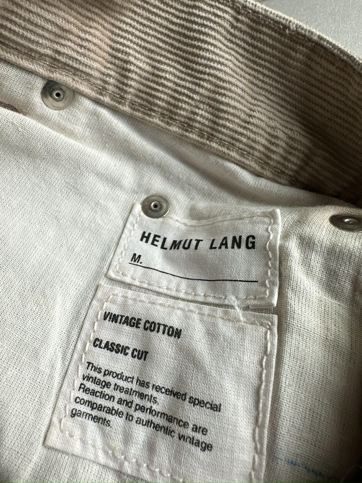 Helmut Lang Helmut Lang circa 2000 vintage Italian cut corduroy trousers Size US 33 - 9 Thumbnail