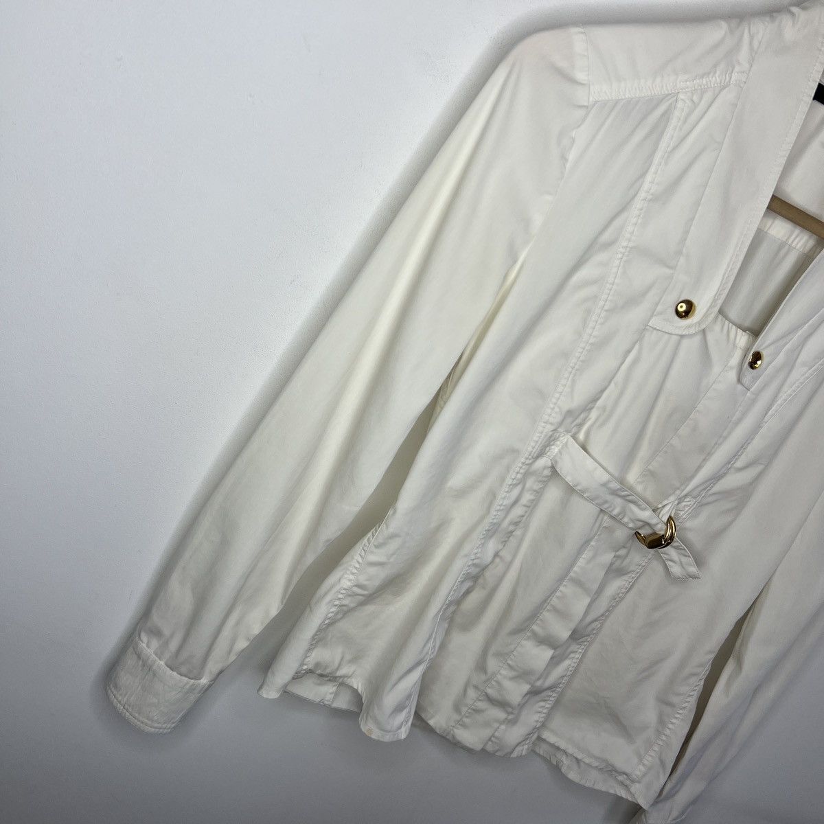 Gucci SS11 Gucci Horsebit Shirt Ecru Size S / US 4 / IT 40 - 3 Thumbnail