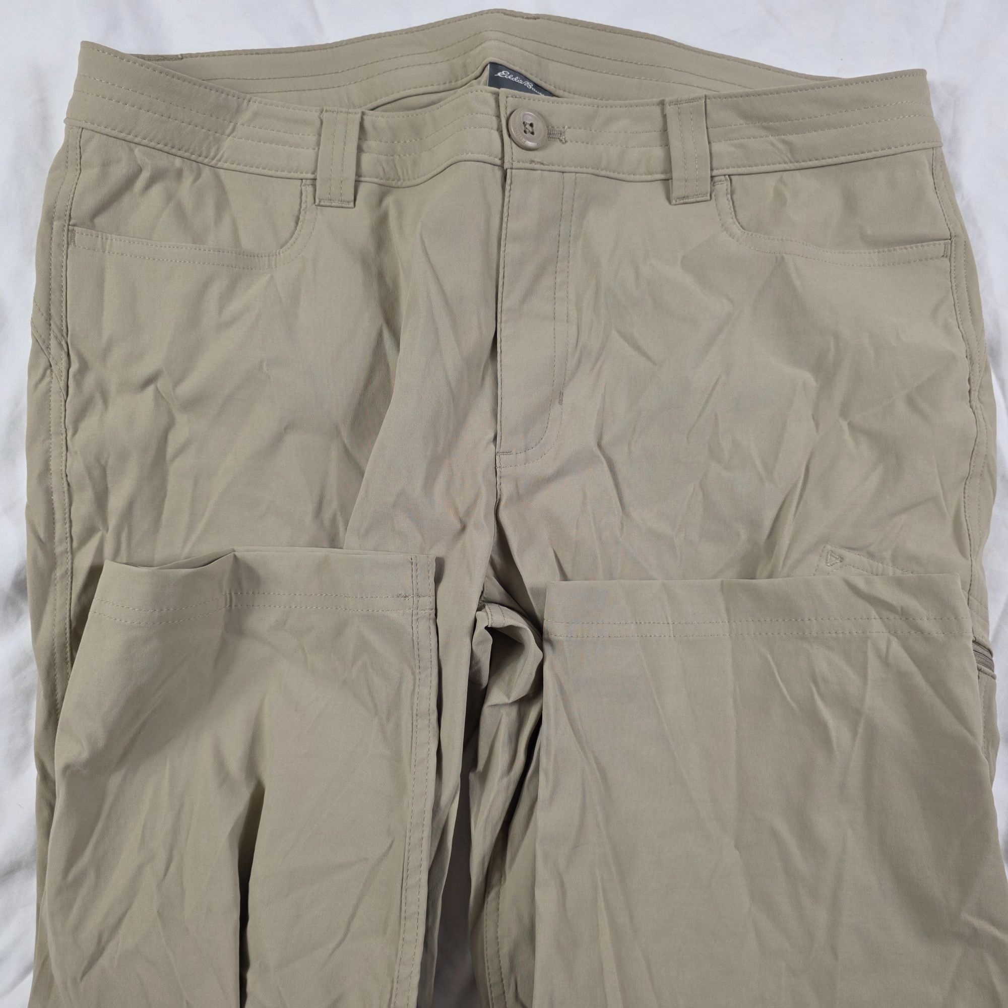 Eddie Bauer Eddie Bauer Womens Size 14 Beige Hiking Capri Pants Outdoors Size 36" / US 14 / IT 50 - 3 Thumbnail