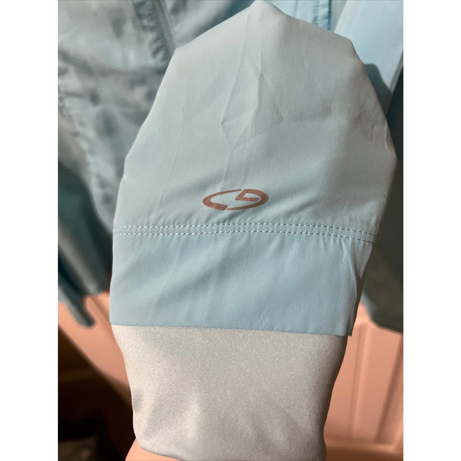 Champion Long Sleeve Full Zip Pullover Light Blue Jacket Pockets Size M / US 6-8 / IT 42-44 - 15 Thumbnail