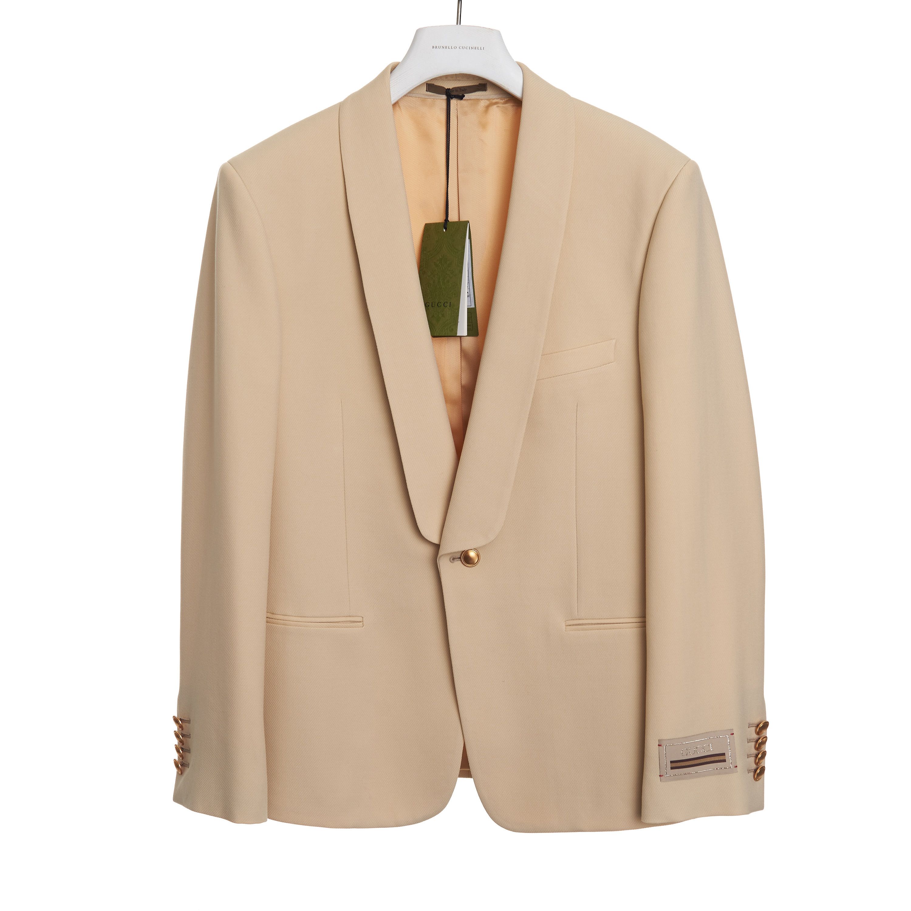 Gucci Single Breasted Jacket With Shawl Collar Size 38R - 1 Thumbnail