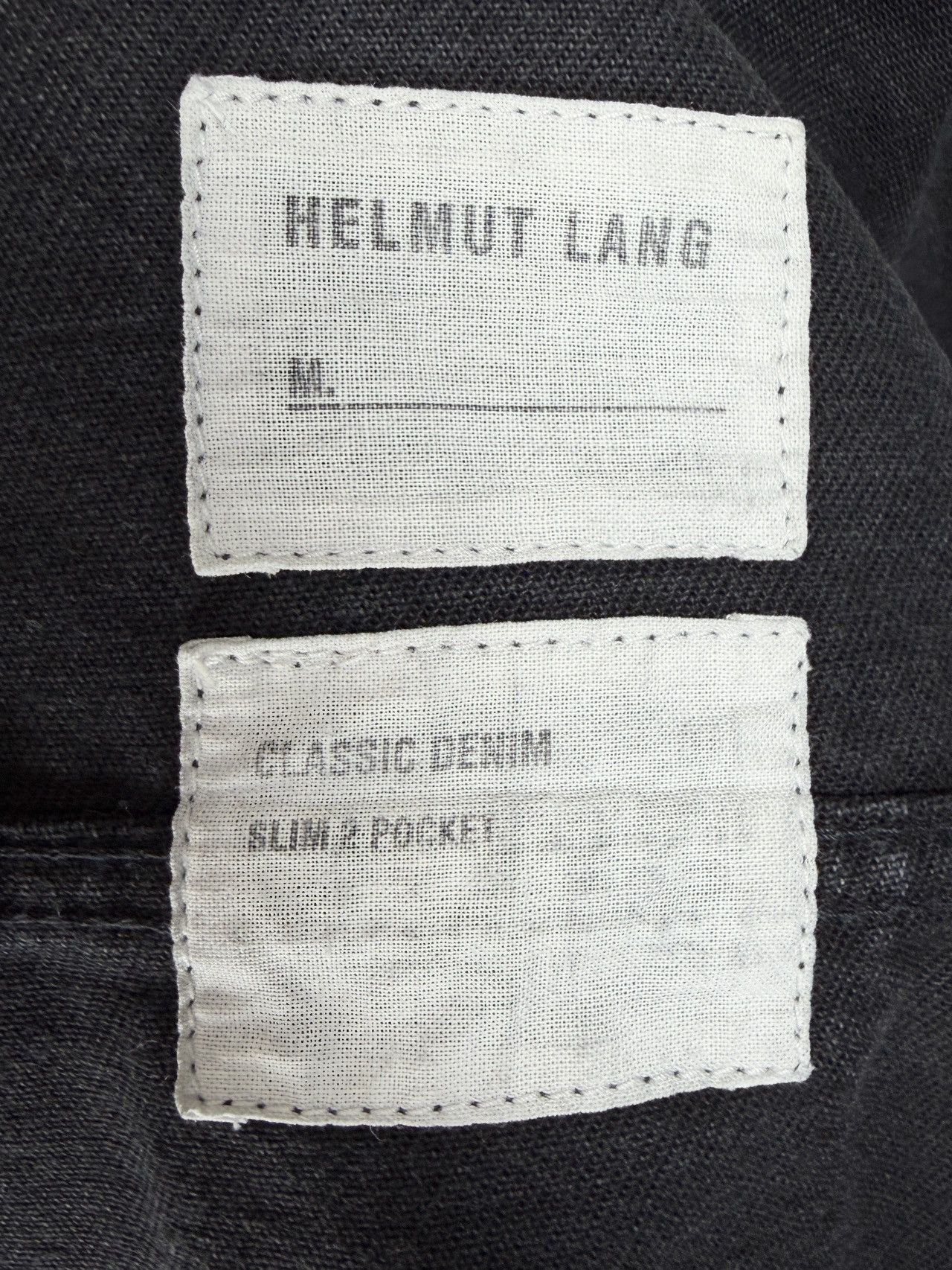 Helmut Lang SS03 Helmut Lang Vintage Black 2 Pocket Trucker Denim Jacket Size US S / EU 44-46 / 1 - 6 Thumbnail