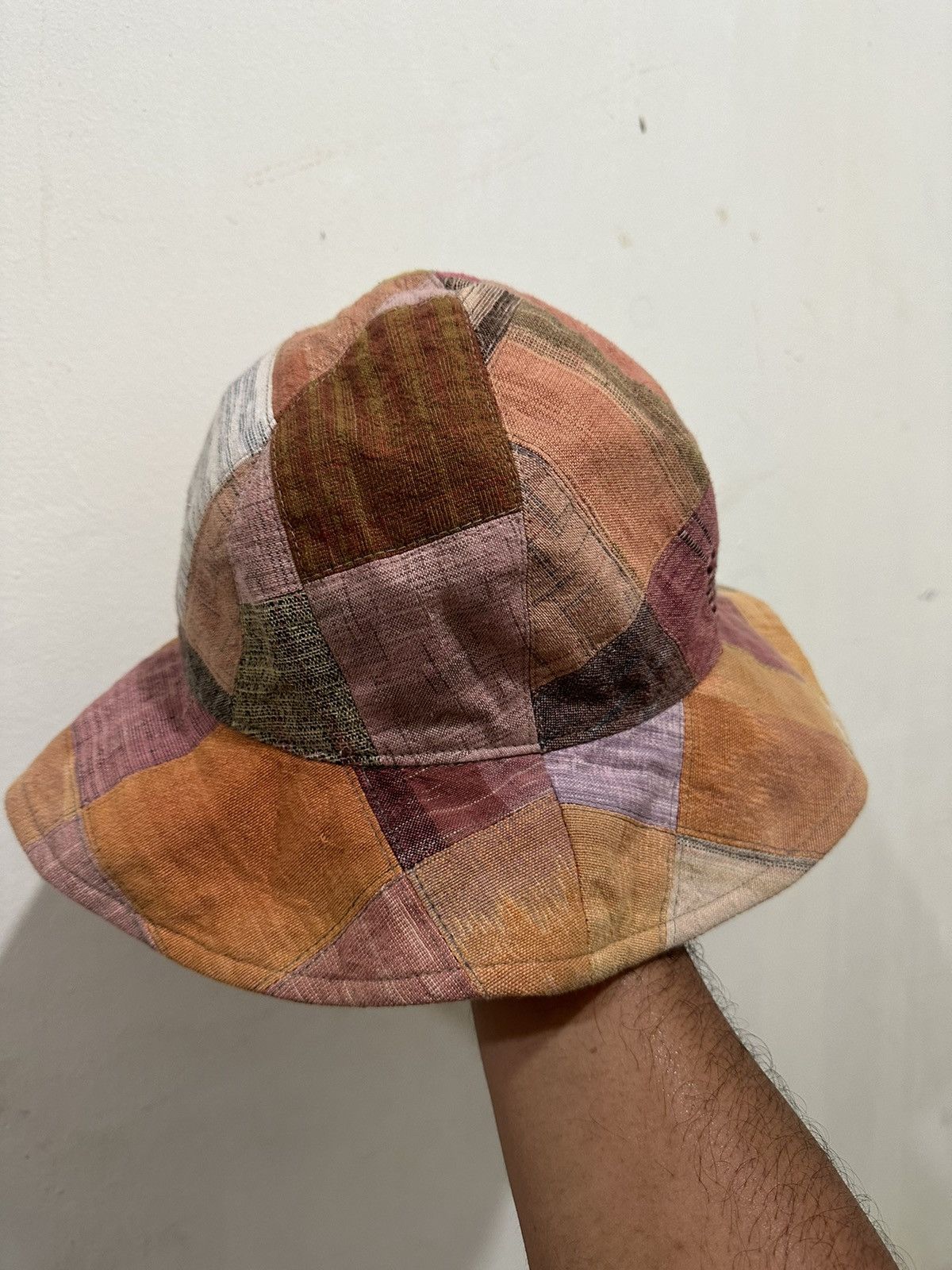Japanese Brand Rare Patchwork Style Like Kapital Bucket Hat Size ONE SIZE - 3 Thumbnail