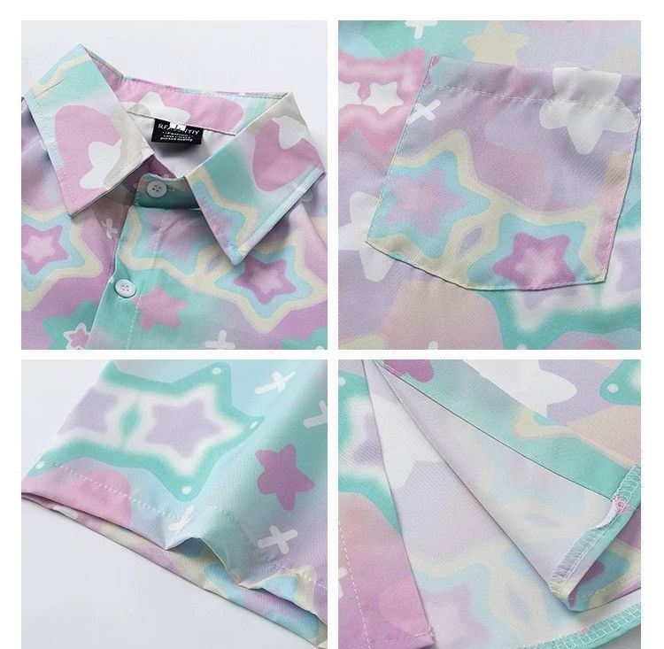Other Graffiti Button Up Short Sleeve Shirt Size US M / EU 48-50 / 2 - 4 Thumbnail