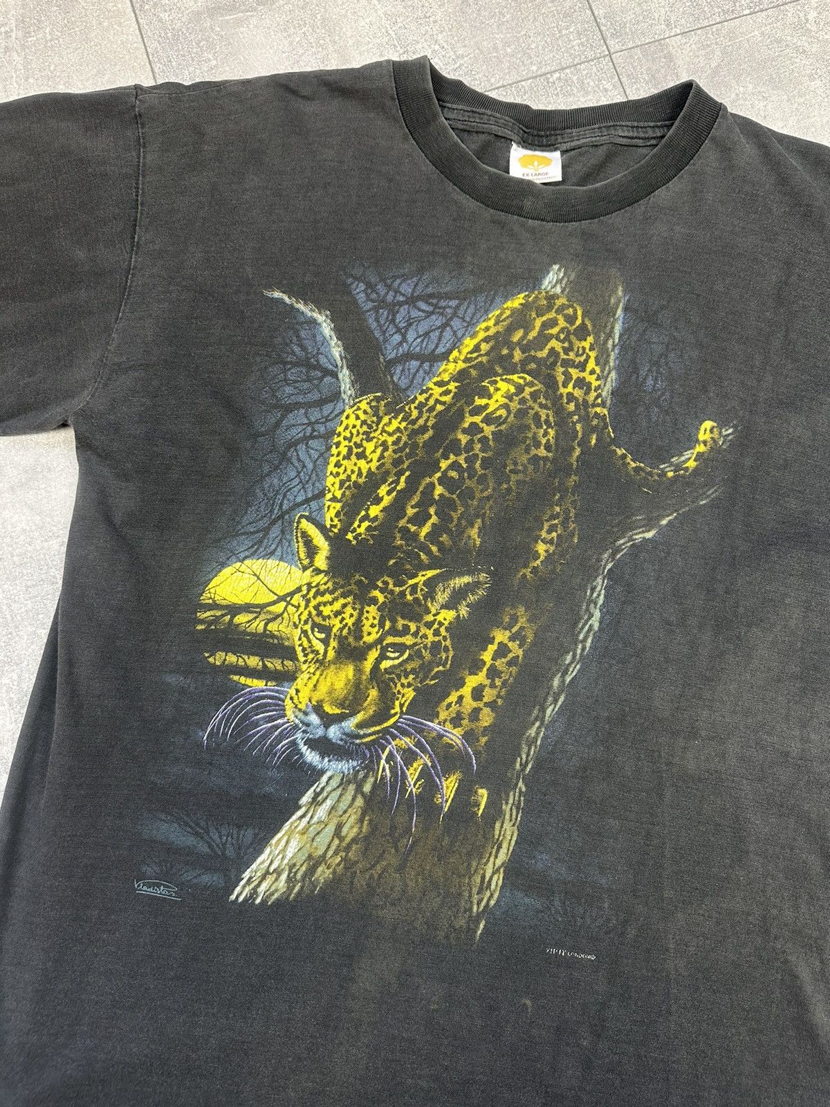 Habitat Vintage Rare Habitat Tiger Printed Log Tee Size US L / EU 52-54 / 3 - 4 Thumbnail