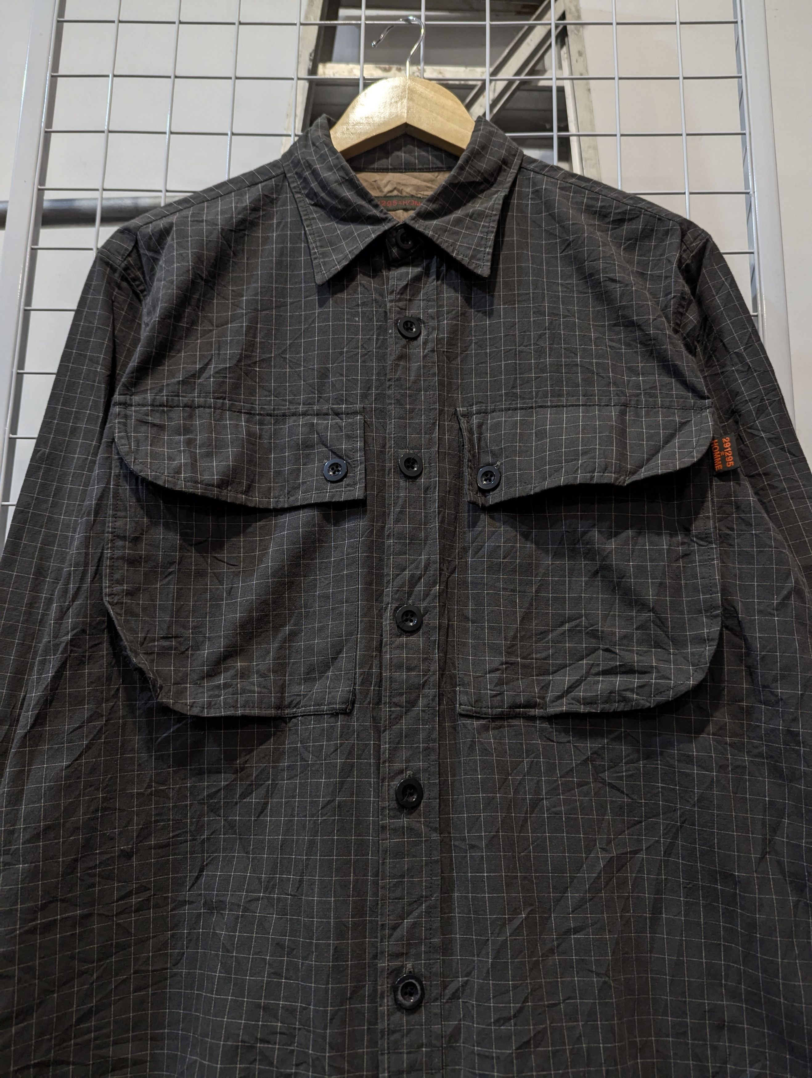 If Six Was Nine × Japanese Brand × Le Grande Bleu (L.G.B.) 291295 = HOMME Big Pocket Work Shirt Size US L / EU 52-54 / 3 - 3 Thumbnail