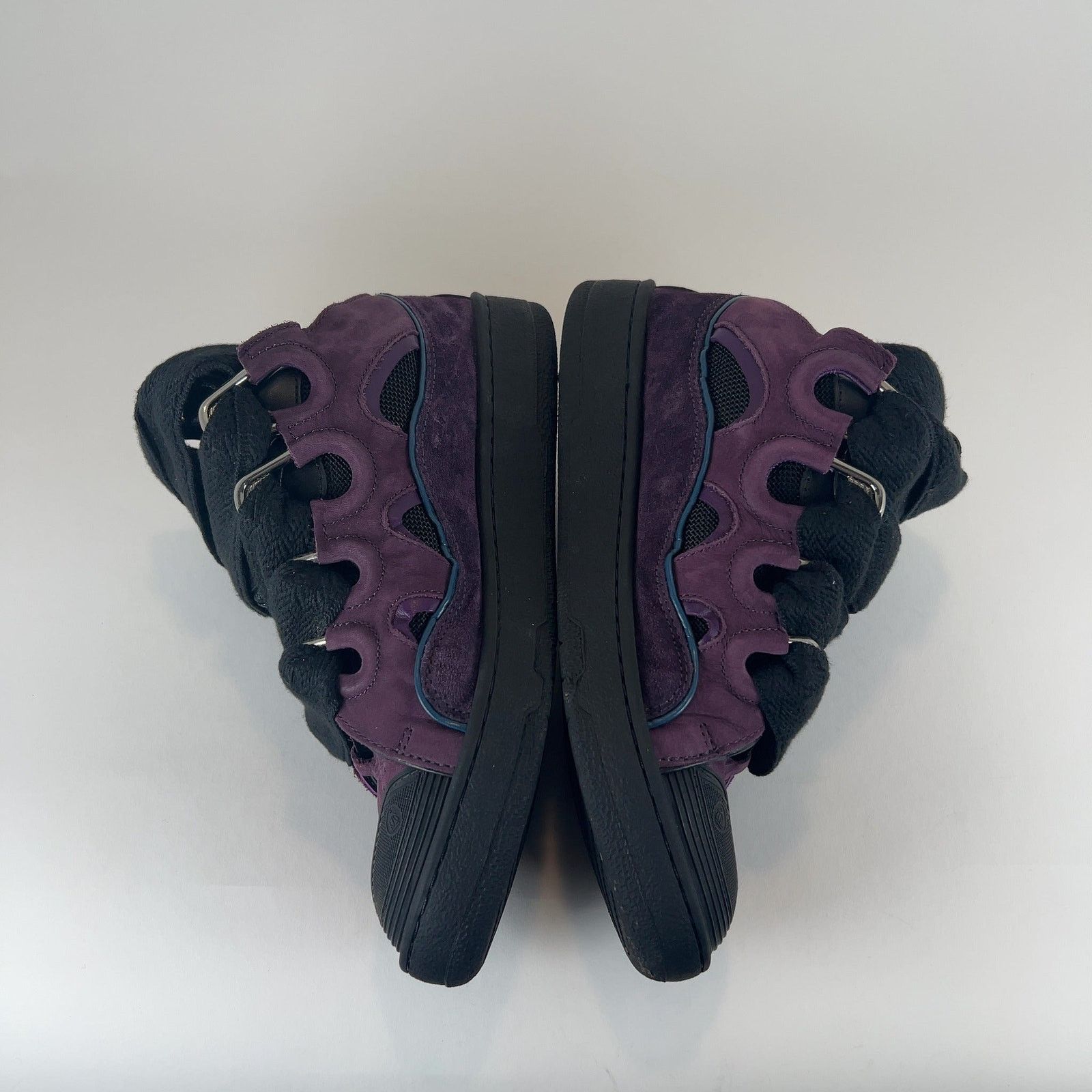 Lanvin Lanvin 'Curb' Suede Low-Top Sneakers Size US 7 / EU 40 - 8 Thumbnail