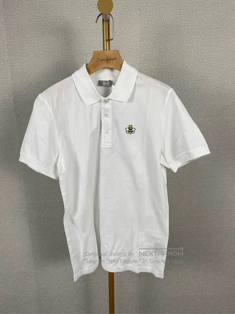 Dior Dior White embroidered little bee short-sleeved T-shirt Size US M / EU 48-50 / 2 - 1 Thumbnail