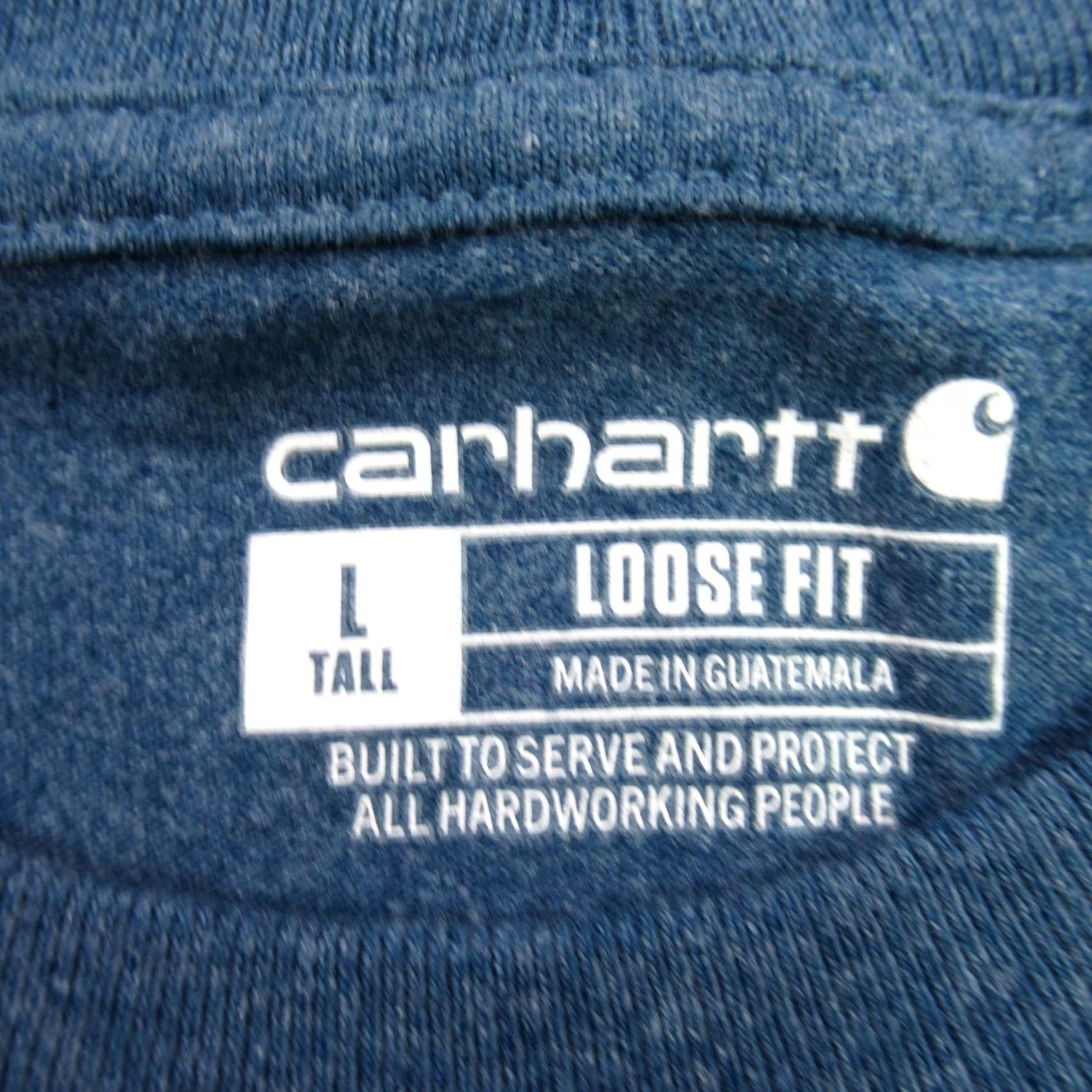 Carhartt Carhartt Shirt Mens Large Tall Short Sleeve Crew Neck Blue Lightweight Size US L / EU 52-54 / 3 - 4 Thumbnail