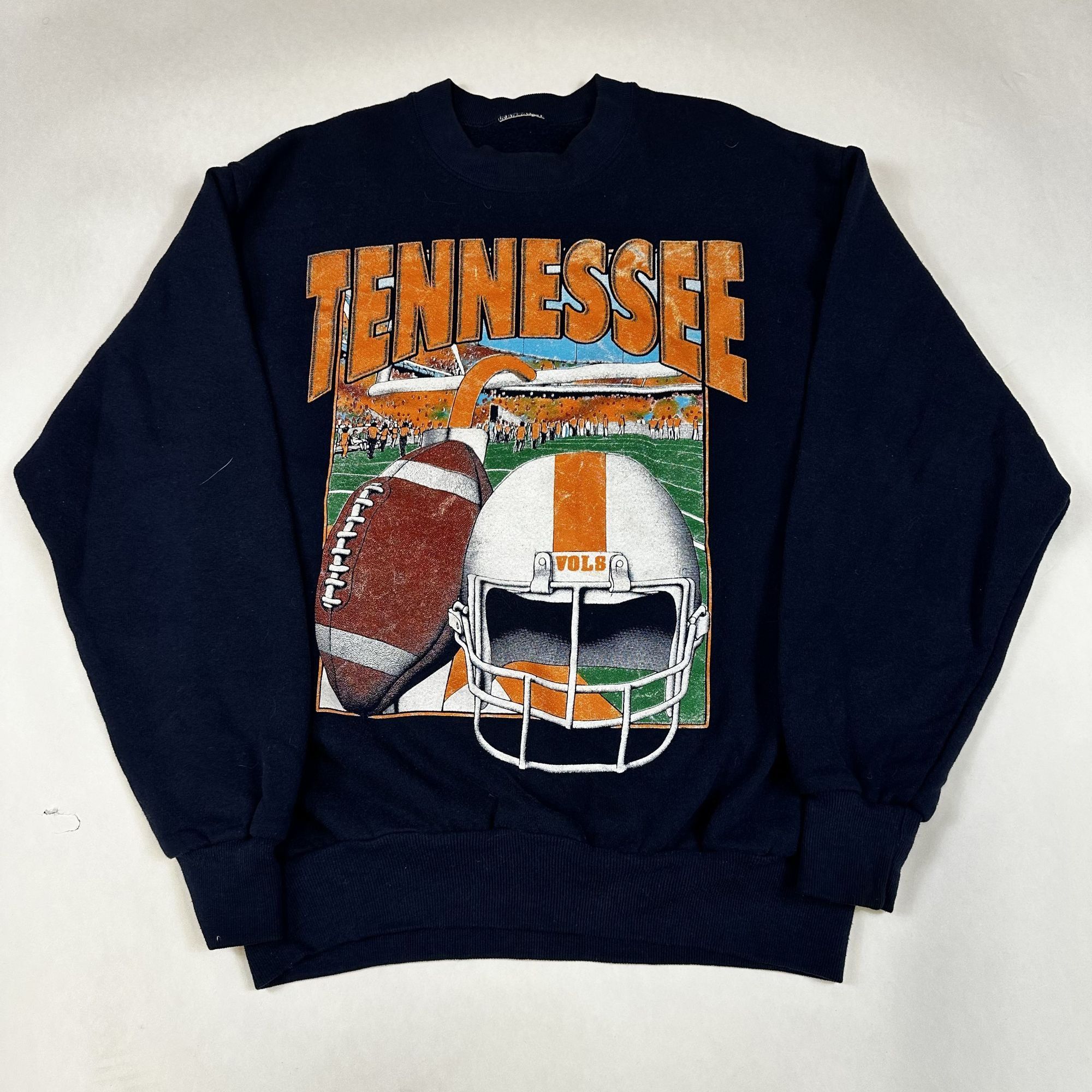 Vintage Vintage Tennessee Vols Sweatshirt Crewneck Pullover Navy Blu Size US XL / EU 56 / 4 - 1 Thumbnail