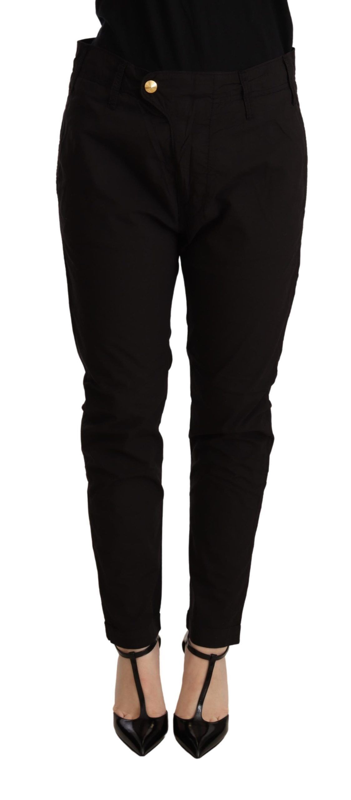 CYCLE Brown Low Waist Slim Fit Skinny Pants