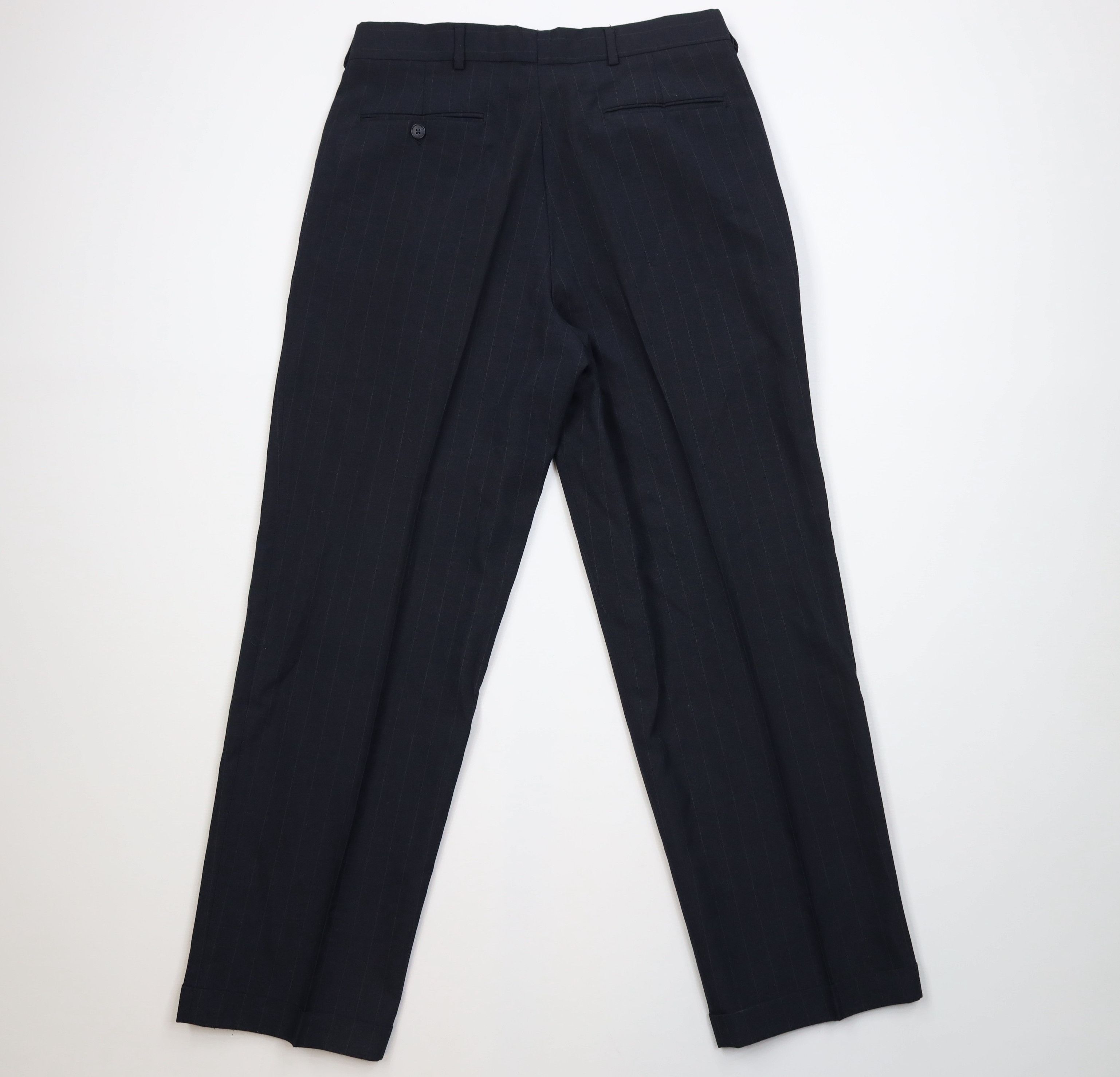 Levi's Vintage 90s Levis Pinstriped Wool Knit Chino Pants Trousers Size US 32 / EU 48 - 11 Thumbnail