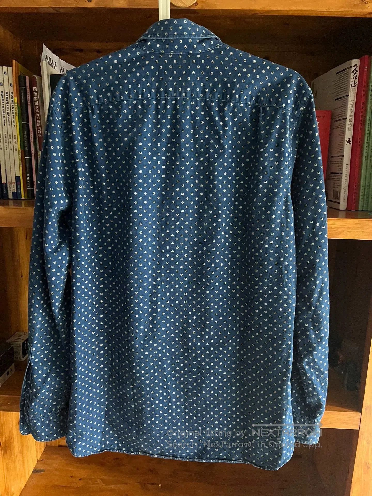 RRL Ralph Lauren stunning blue dye RRL button-up shirt. Size US M / EU 48-50 / 2 - 6 Thumbnail