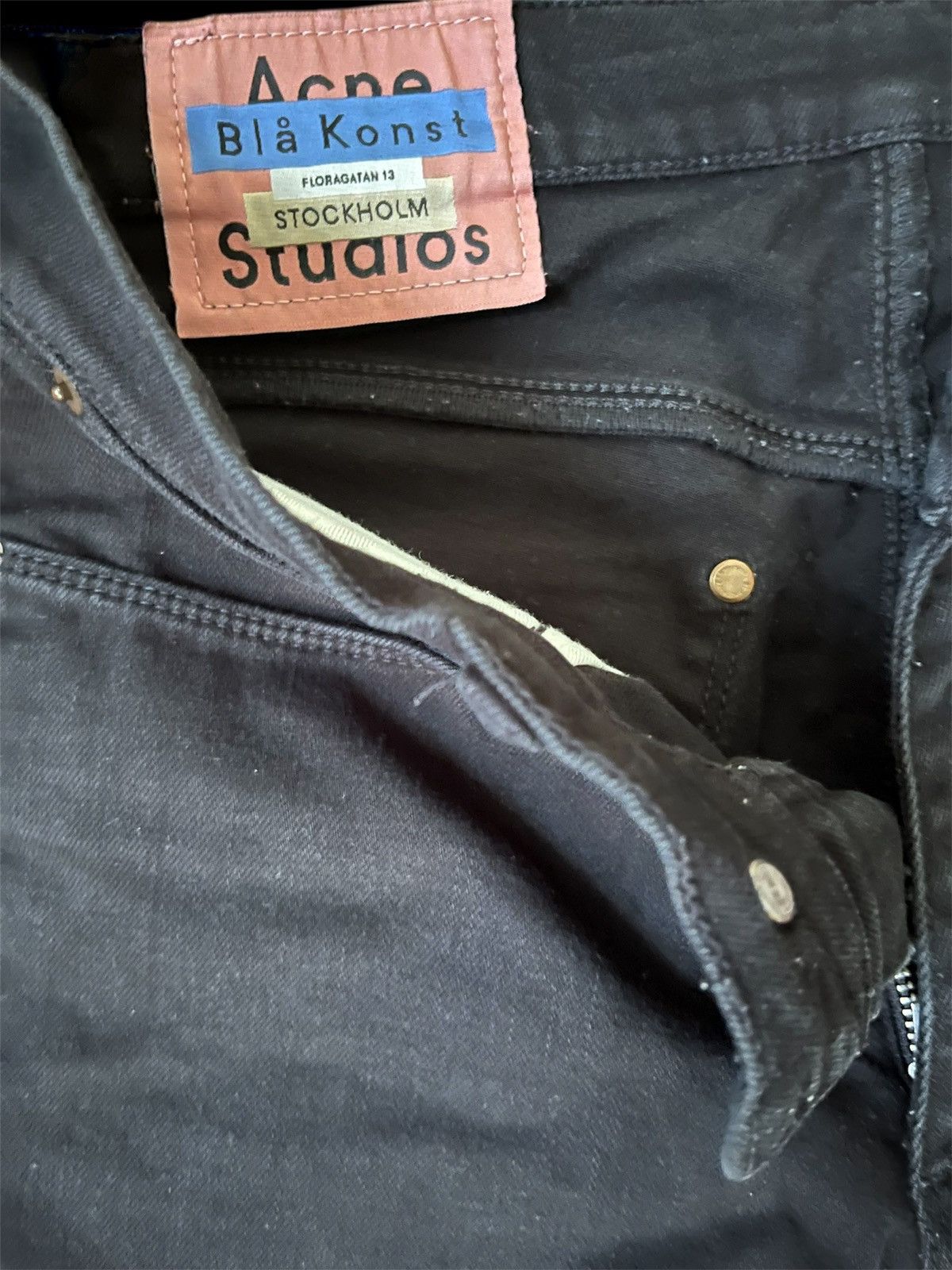 Acne Studios Jet black Acne Studios Denim Skinny Jeans Size US 30 / EU 46 - 3 Thumbnail