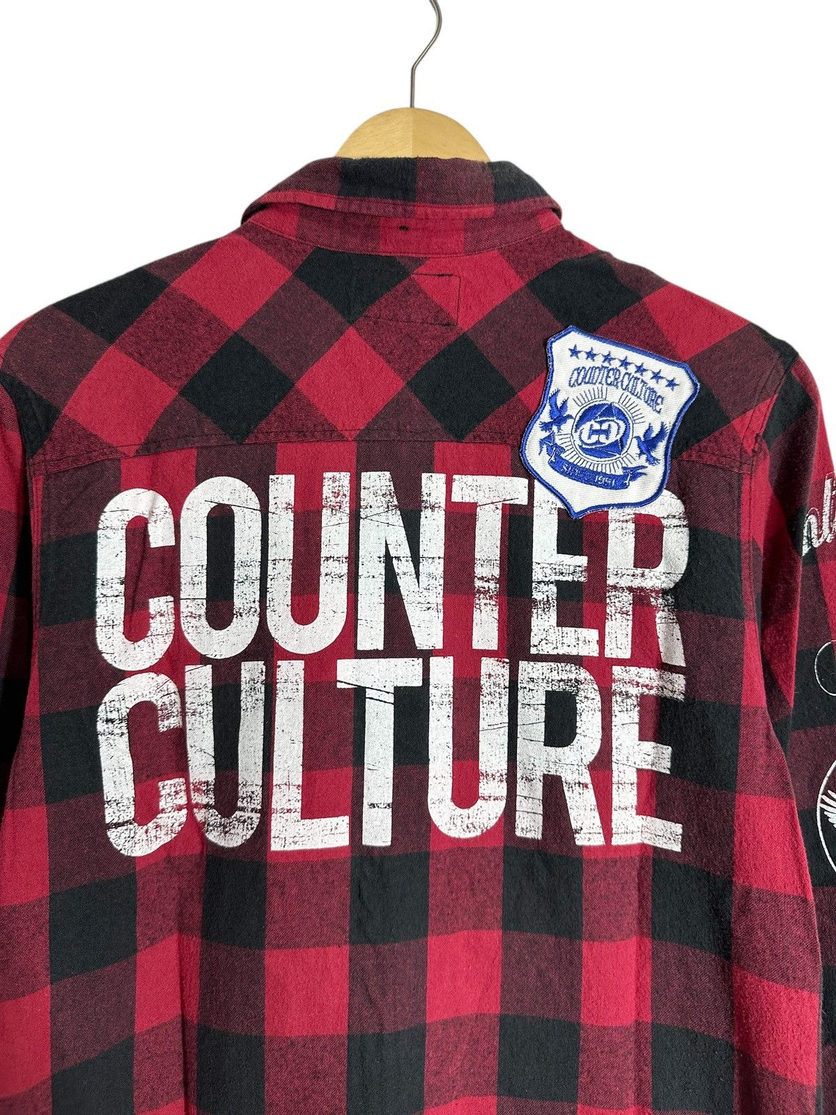 Hysteric Glamour COUNTER CULTURE SHIRT JUNYA WATANABE STYLE PLAID BUTTON Size US M / EU 48-50 / 2 - 7 Thumbnail