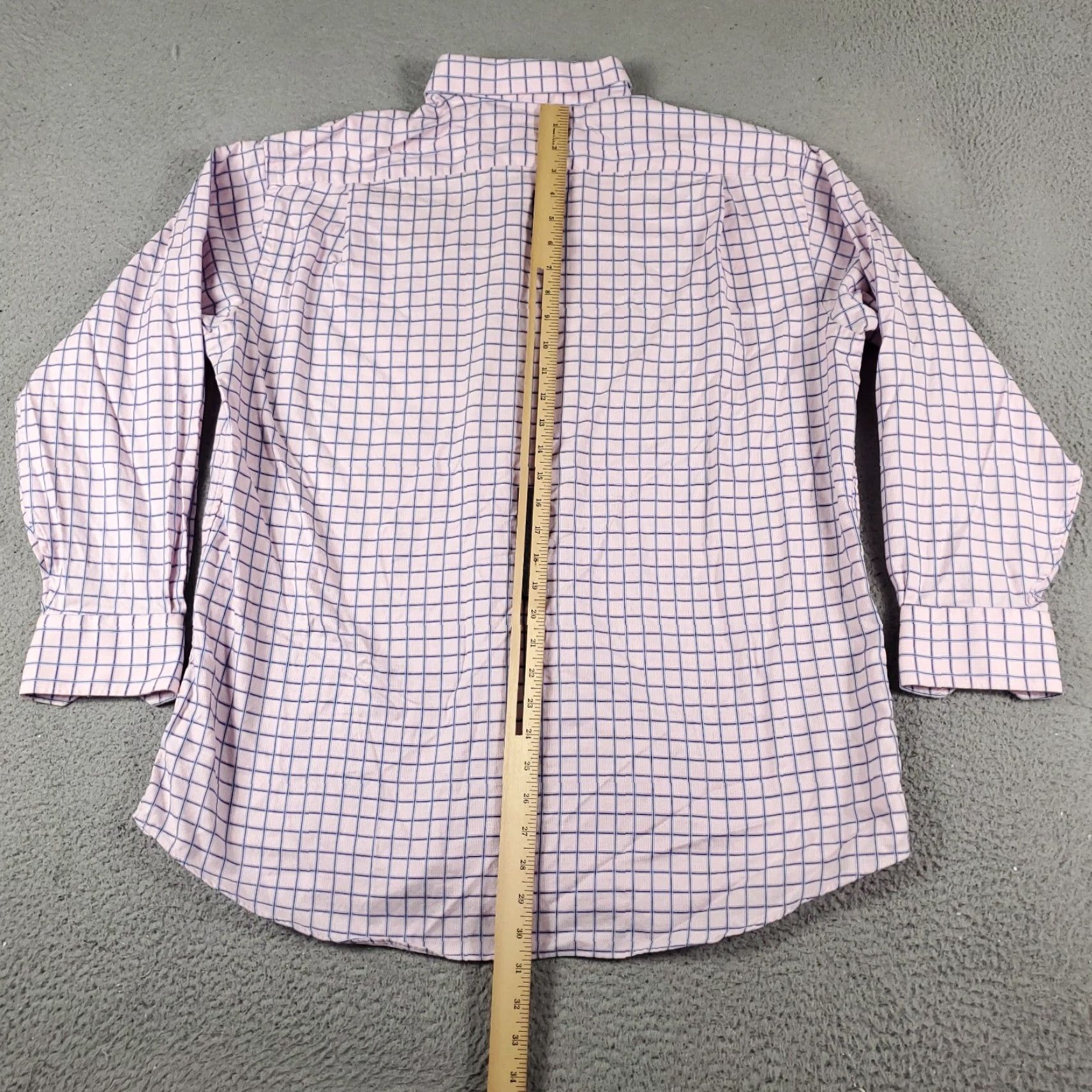 Tommy Bahama Tommy Bahama Shirt Mens 17 Pink Check Dress Button Up Long Sleeve Collared 100% Cotton Regular Size 46R - 3 Thumbnail