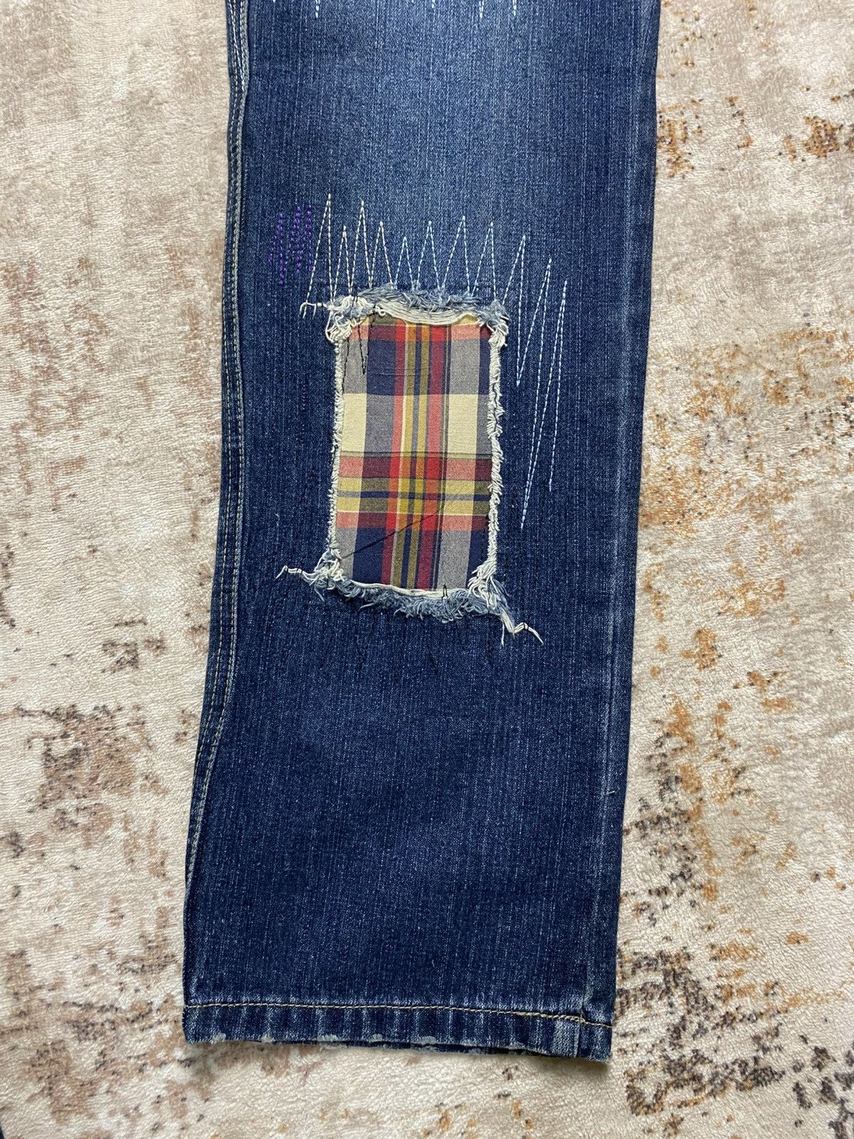 Kapital Reworked Baggy Kapital Style Patchwork Denim Size US 32 / EU 48 - 10 Thumbnail