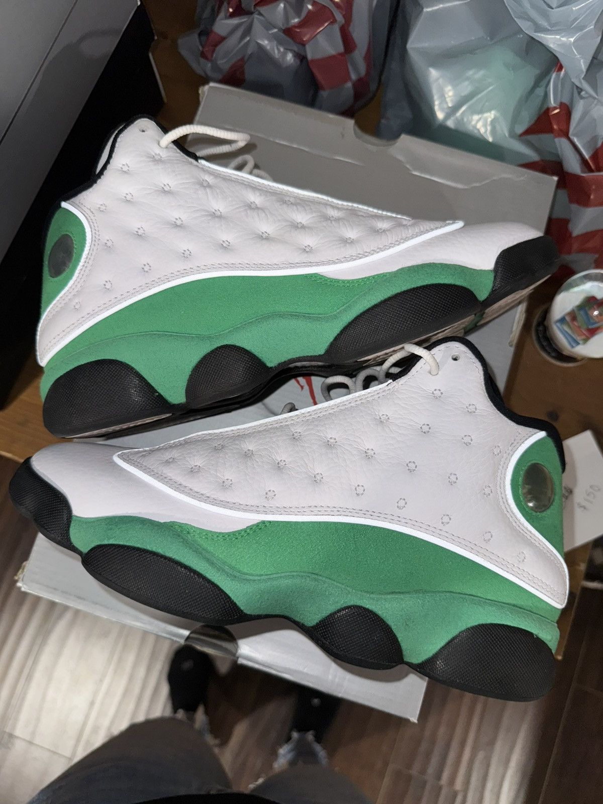 Nike Jordan 13 Lucky Green - CLEAN! Gently Used Size US 8 / EU 41 - 1 Thumbnail