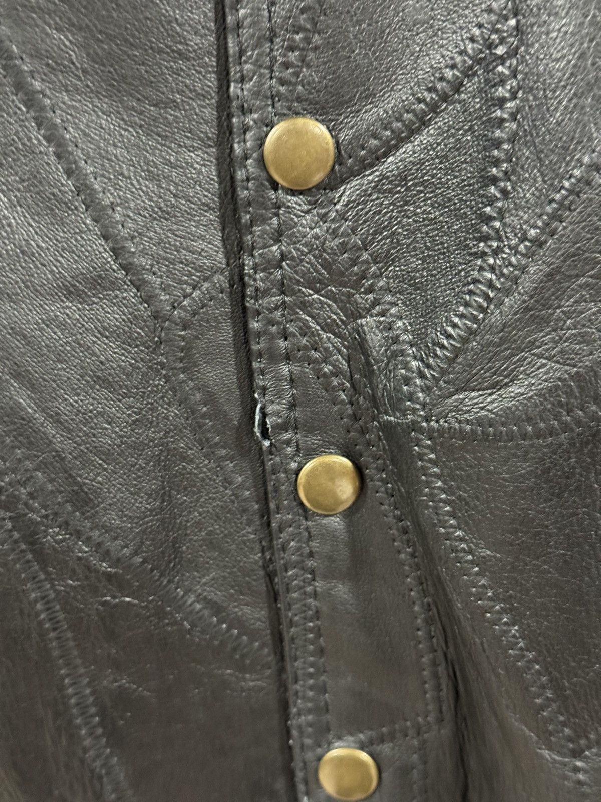 Vintage 1990s Vintage Navarre Leather Company Leather Vest XXXL Size US XXL / EU 58 / 5 - 5 Thumbnail