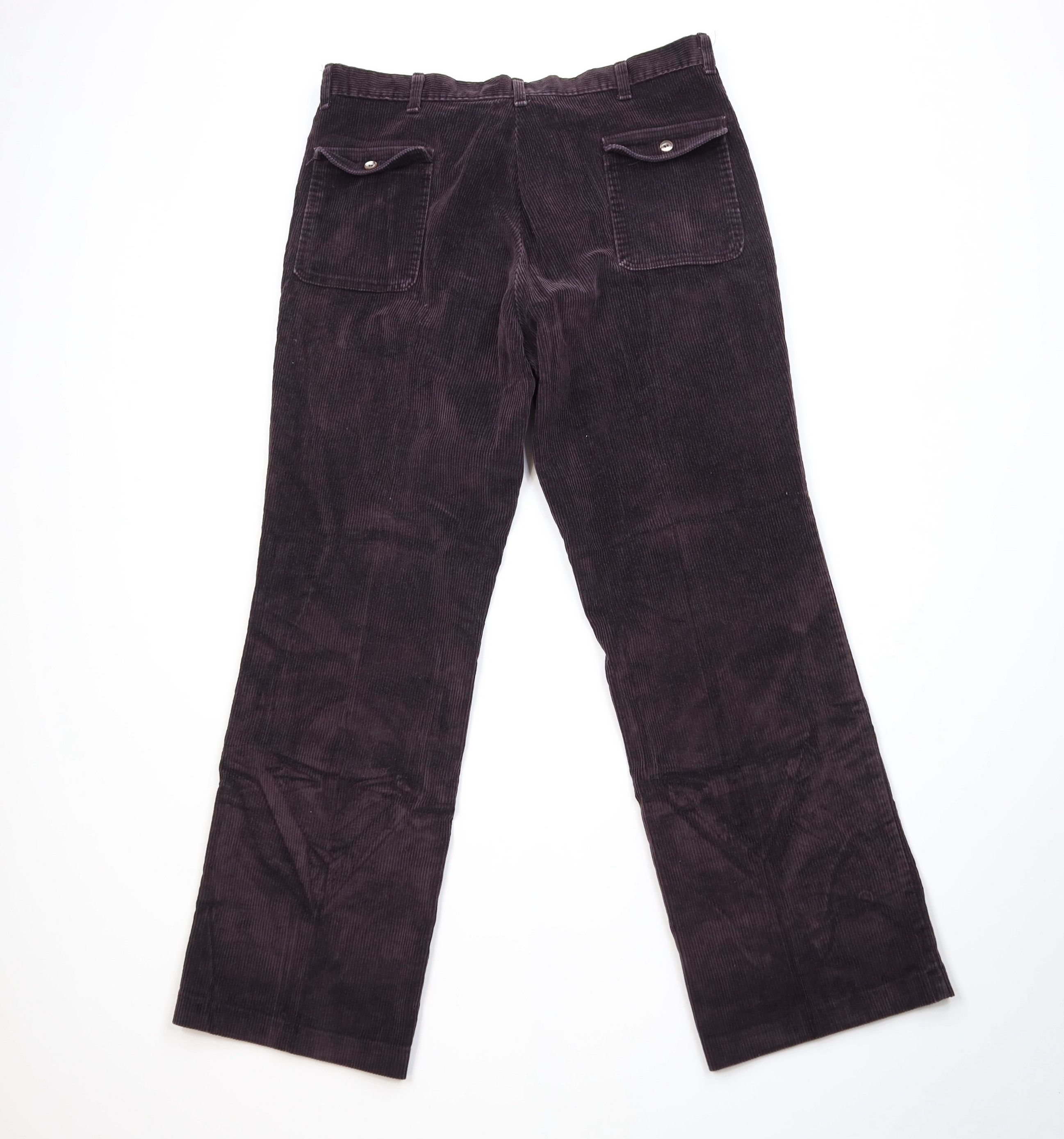 Vintage Vintage 70s Streetwear Corduroy Bell Bottoms Pants Dark USA Size US 38 / EU 54 - 10 Thumbnail