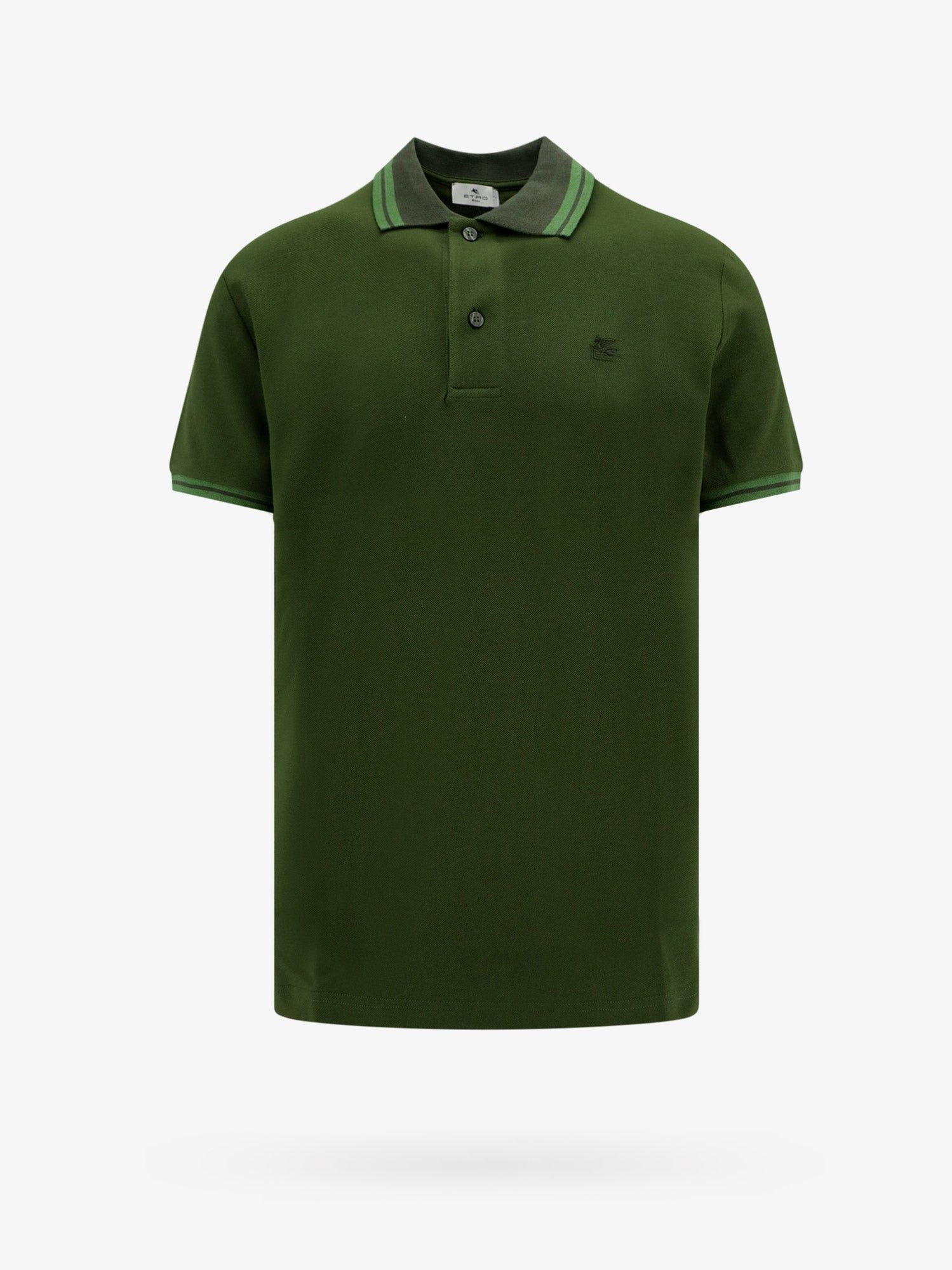 image of Etro Polo Shirt Man Green Polo Shirts, Men's (Size XL)