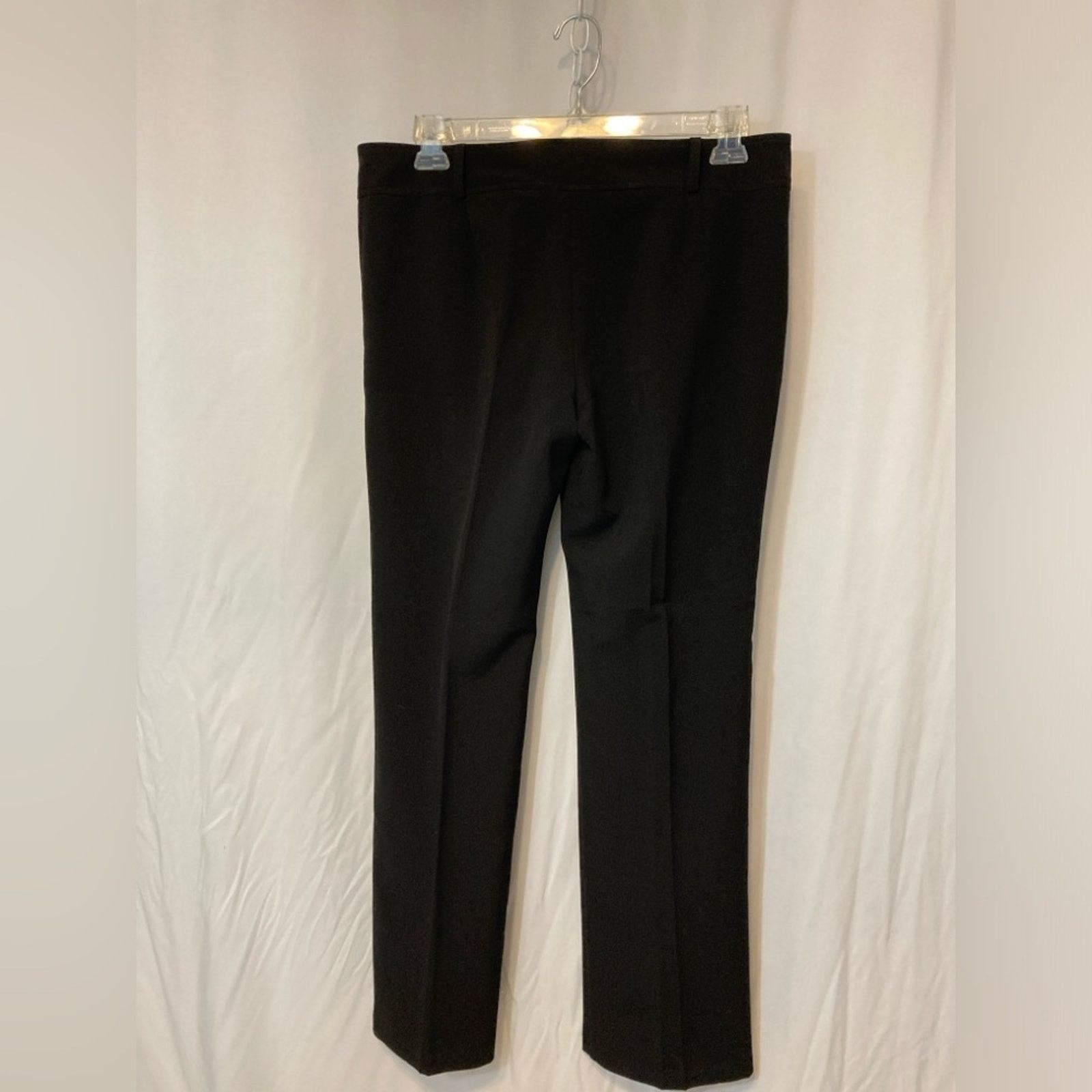Cherokee Cherokee Black Lightweight Pleated Straight Dress Pants Size 32" / US 10 / IT 46 - 7 Thumbnail
