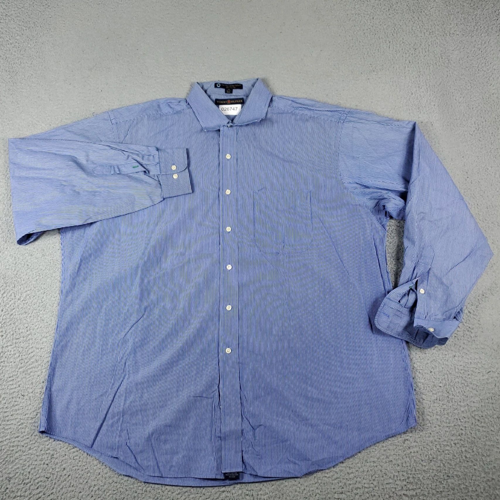 Tommy Hilfiger VINTAGE Tommy Hilfiger Shirt Mens 2XL Blue Striped Button-Up Long Sleeve Casual, Business, Formal, Preppy Mens 2XL Blue Striped Button-Up Long Sleeve Size US XXL / EU 58 / 5 - 2 Thumbnail