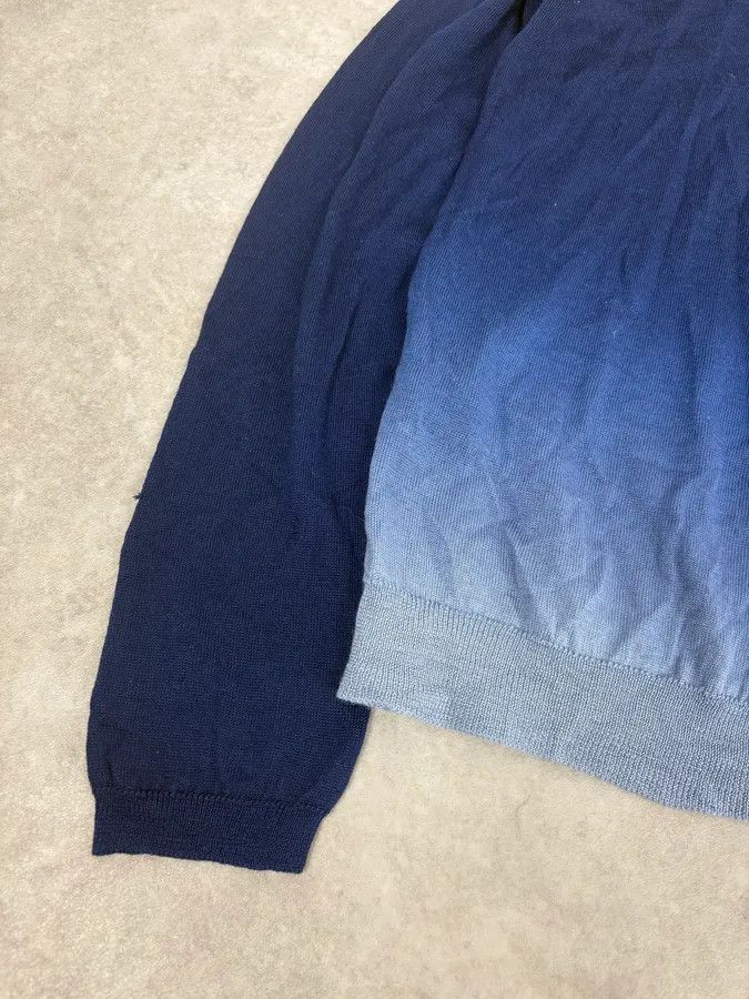 Prada SS2009 Prada Navy Gradiant Wool Cardigan Size S / US 4 / IT 40 - 8 Thumbnail
