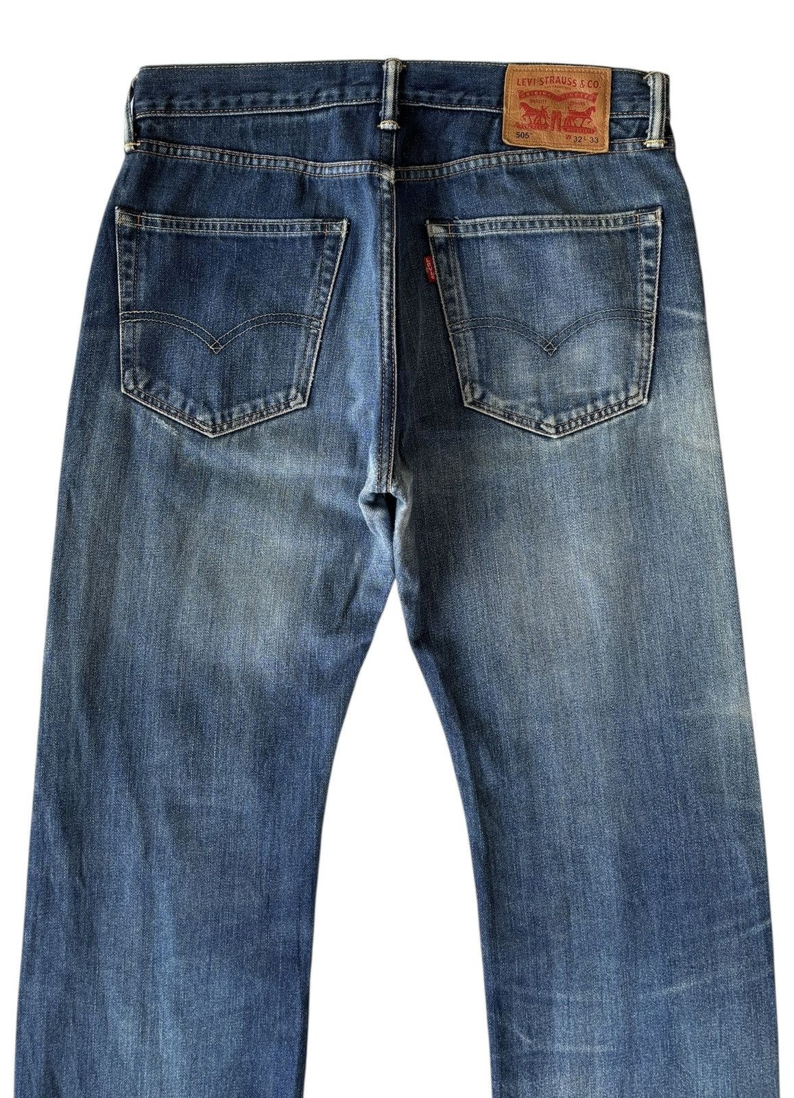 If Six Was Nine Vintage Levis 505 Distressed Denim Jeans Size US 32 / EU 48 - 6 Thumbnail
