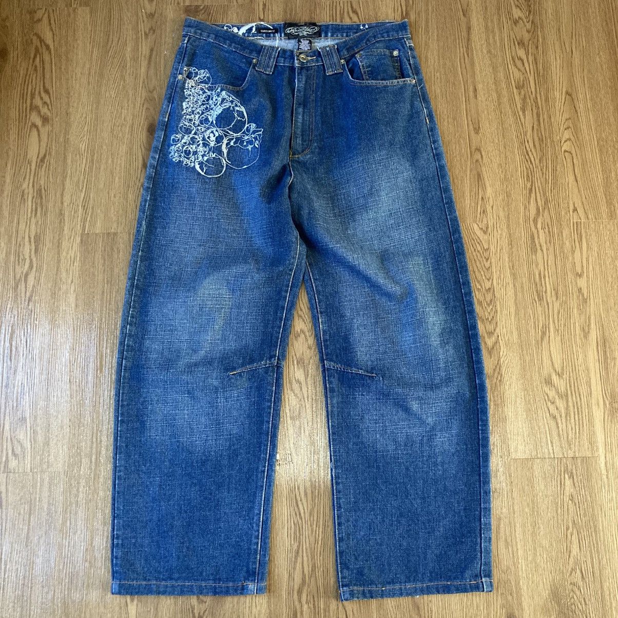Rocawear Vintage Rocawear Skull Embroidery Baggy Jeans Size US 36 / EU 52 - 4 Thumbnail