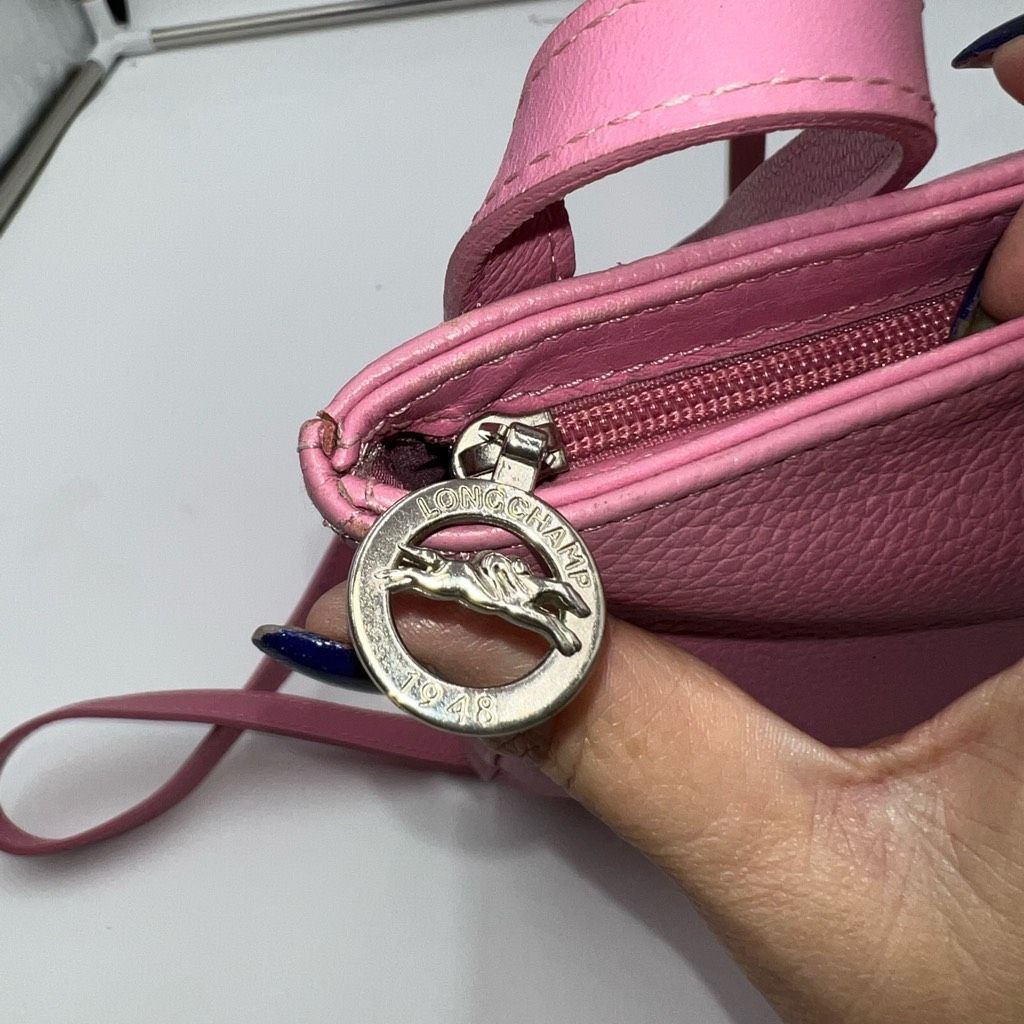 Longchamp Longchamp Mala Rosa Leather Crossbody in Barbie Pink Size ONE SIZE - 3 Thumbnail
