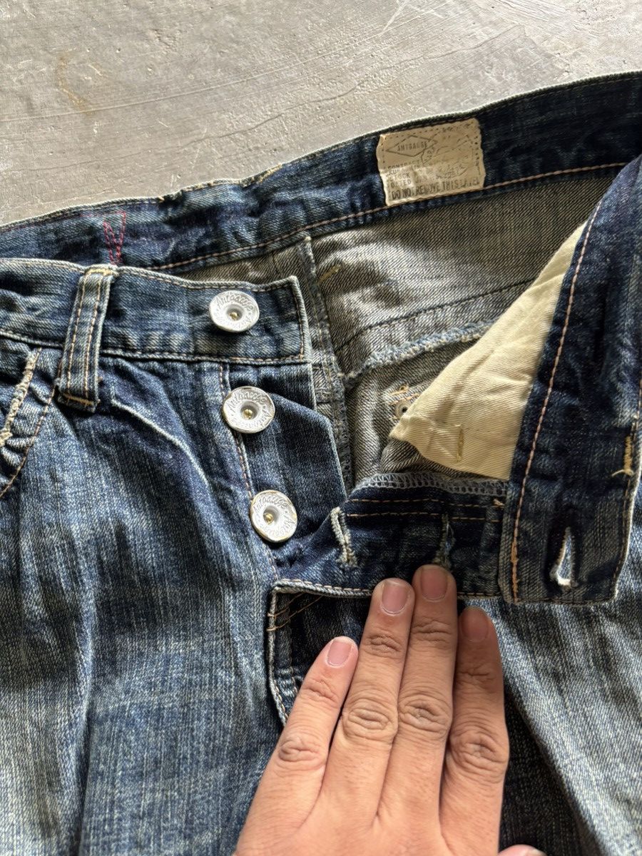 Hysteric Glamour × Japanese Brand twist style antgauge japanese jeans super sick backpocket Size US 31 - 4 Thumbnail