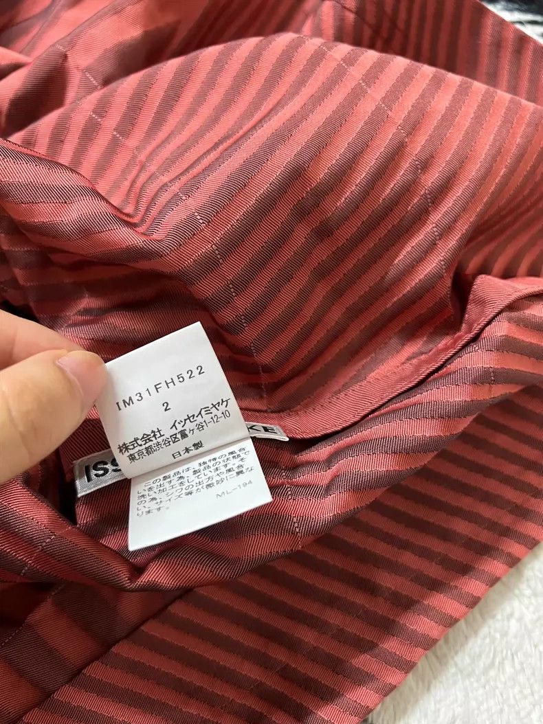 Issey Miyake Issey Miyake size:2 Red striped skirt Size 42" / US 20 - 5 Thumbnail