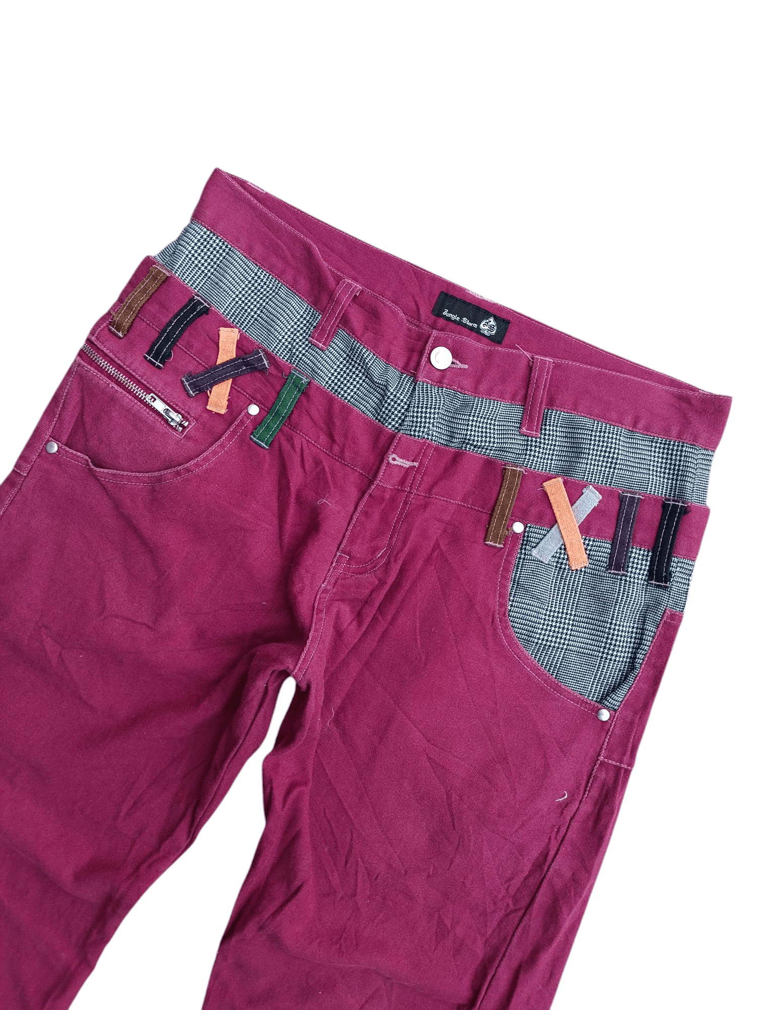 If Six Was Nine × Japanese Brand × Le Grande Bleu (L.G.B.) FYEE 🔥 Jungle Storm Double Waist Pants E228 Size US 33 - 3 Thumbnail