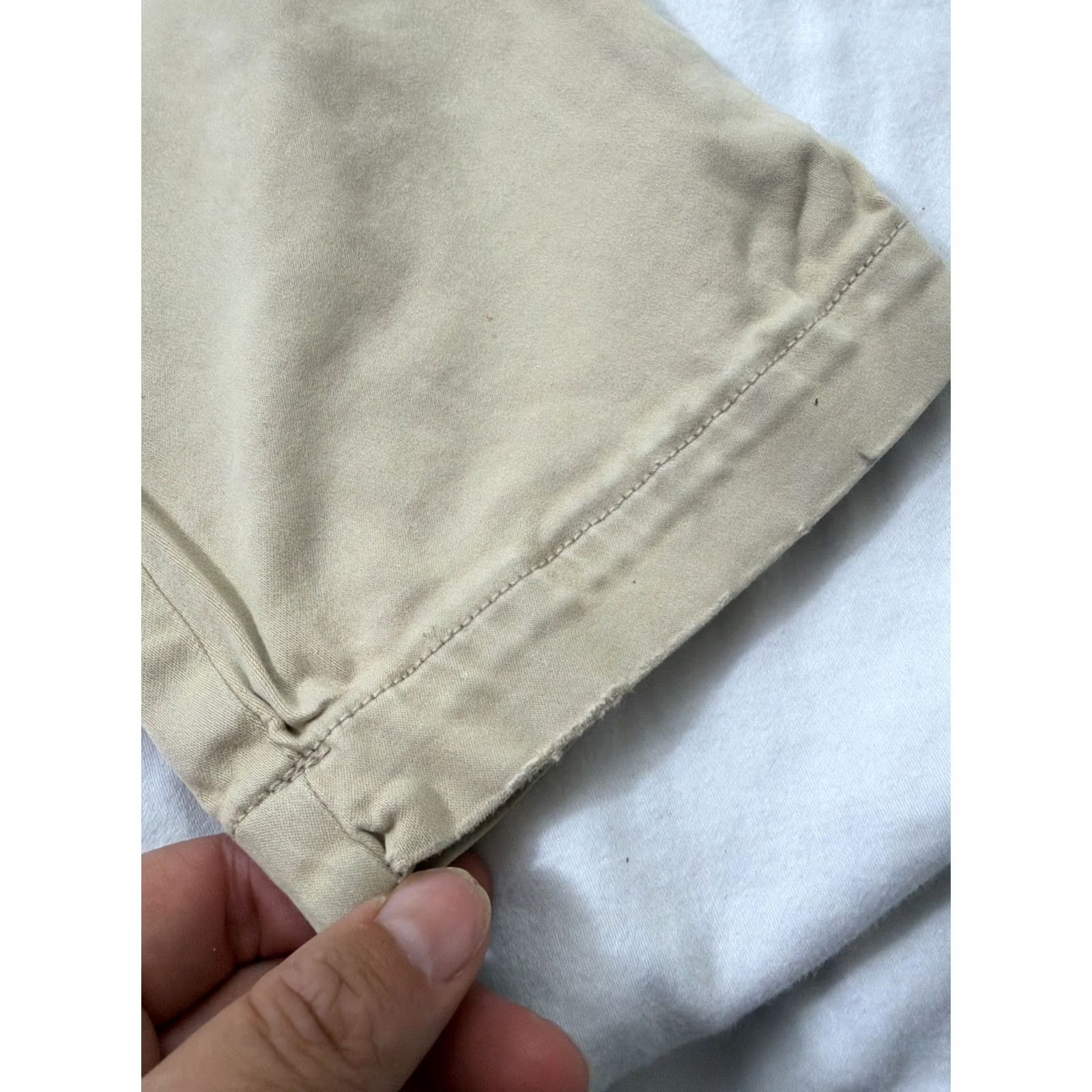 Banana Republic Banana Republic Women’s Chino Pants Beige Sloan Fit Cotton Blend Size 6 Regular Womens Size 28" / US 6 / IT 42 - 7 Thumbnail