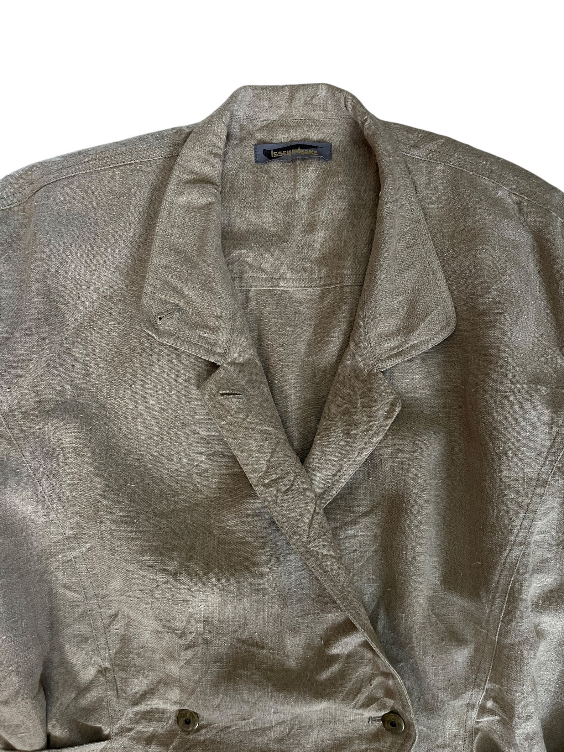 Issey Miyake Vintage 80s Issey Miyake Brush Label Canvas Jacket Size US M / EU 48-50 / 2 - 3 Thumbnail