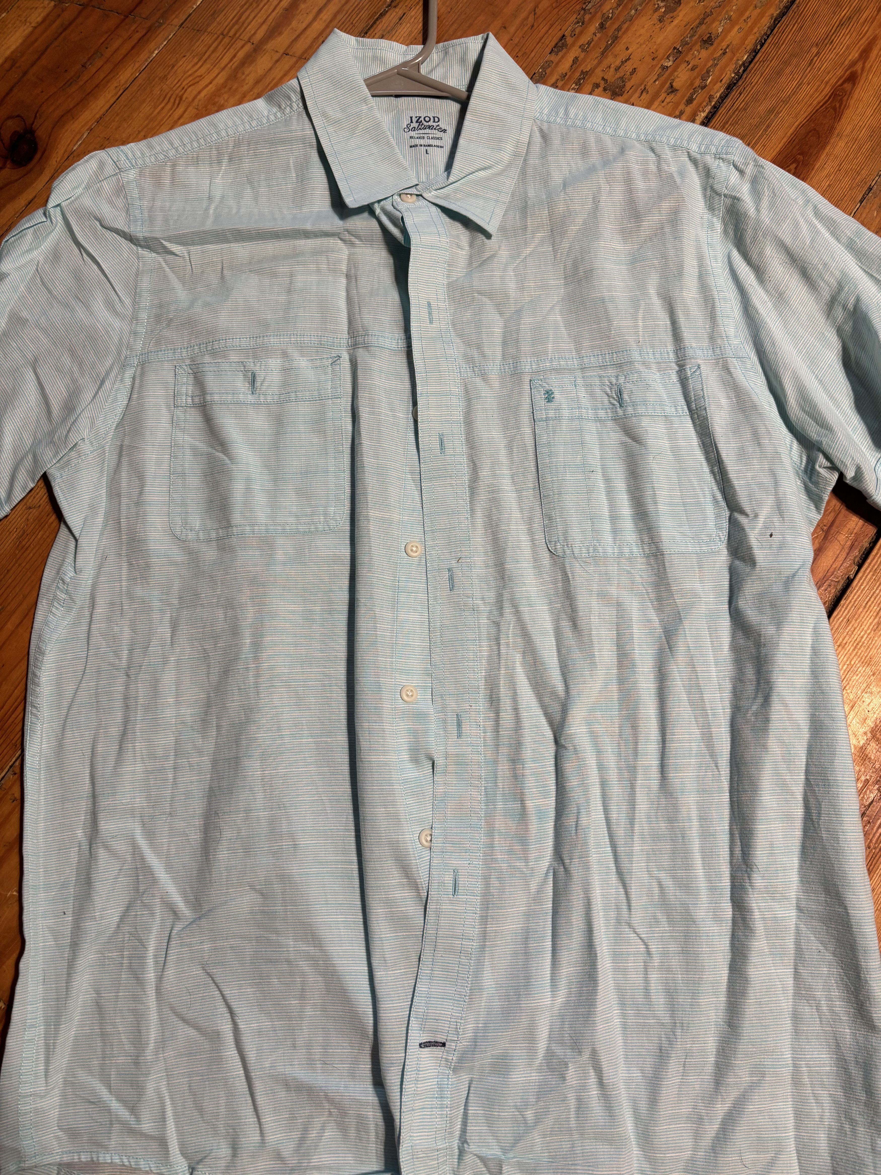 Izod Izod Saltwater Relaxed Classic Button Down Size US L / EU 52-54 / 3 - 1 Thumbnail